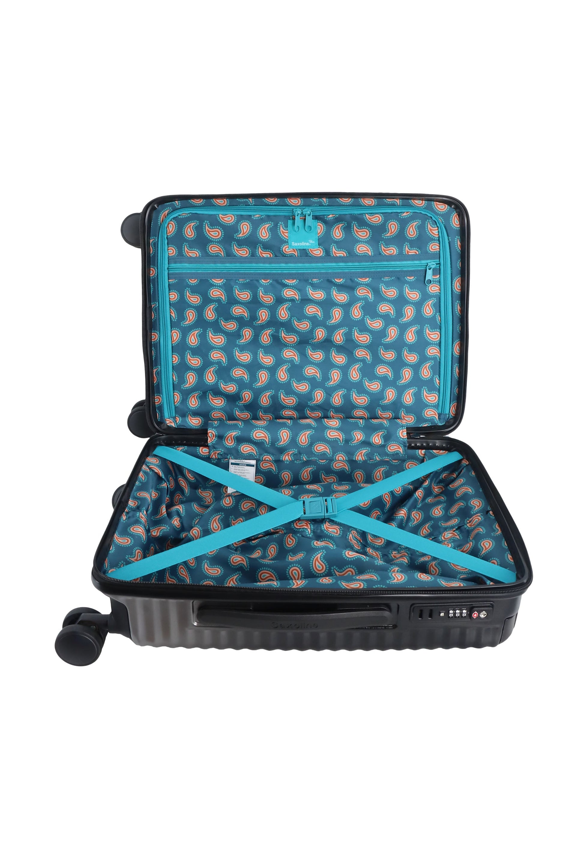 Saxoline Blue Elite Handgepäck Hartschalenkoffer / Trolley / Reiskoffer - (Small) Schwarz