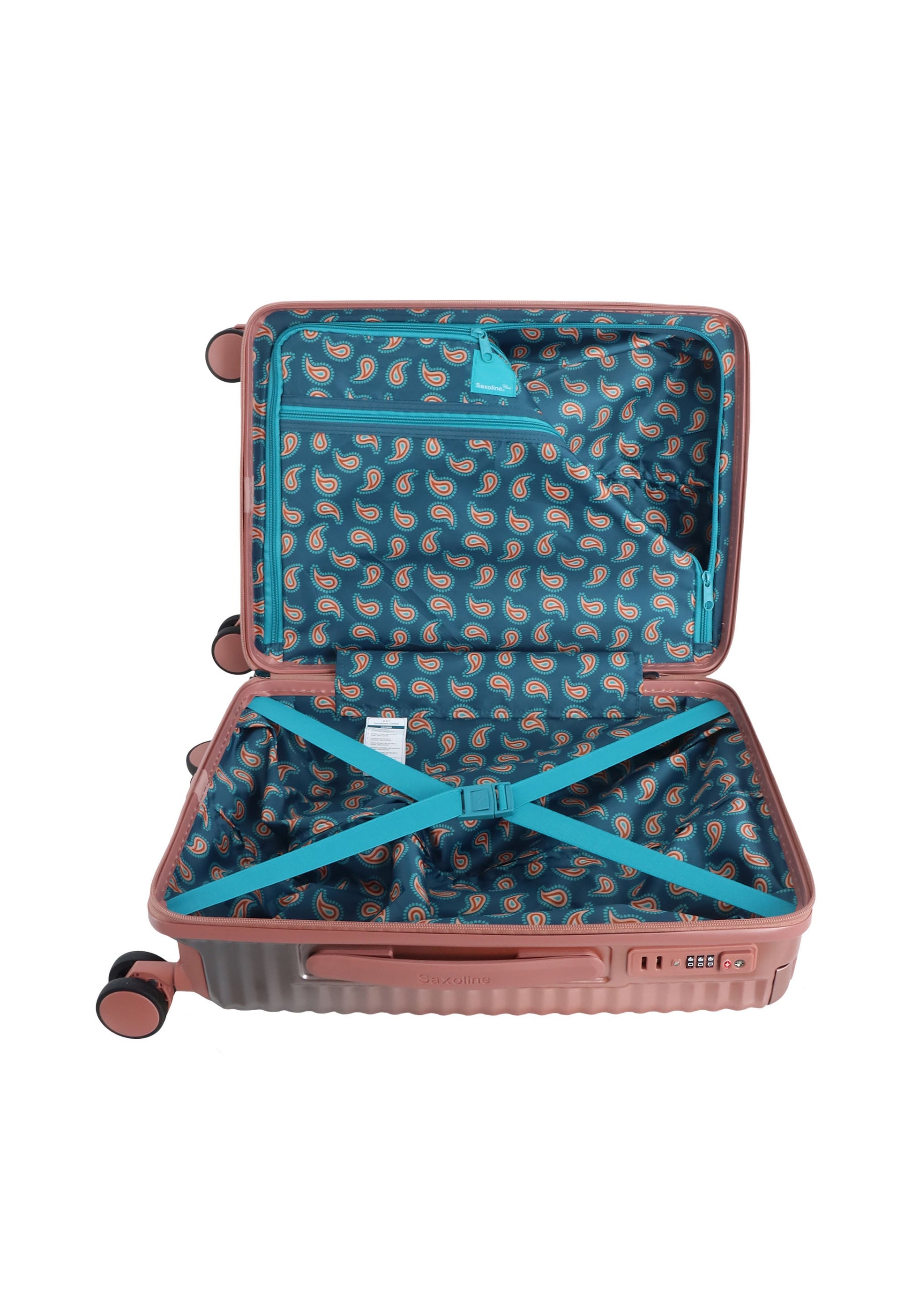 Saxoline Blue Elite Handgepäck Hartschalenkoffer / Trolley / Reiskoffer - (Small) Rosa