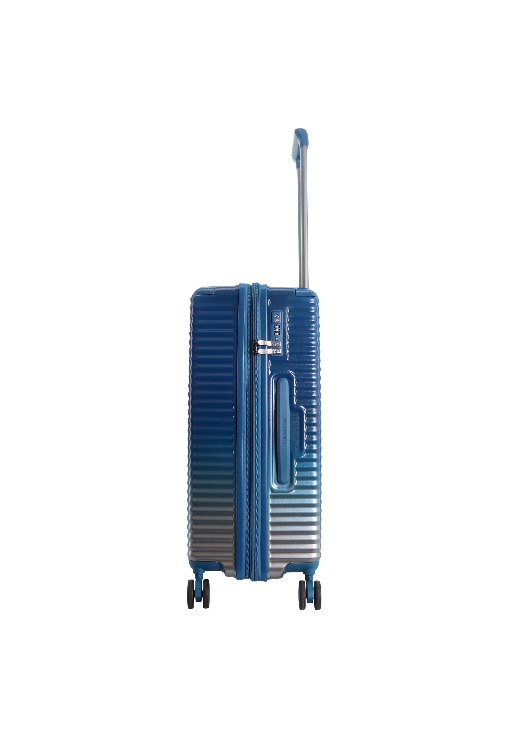 Saxoline Blue Elite Hartschalenkoffer / Trolley / Reiskoffer - (Medium) Blau