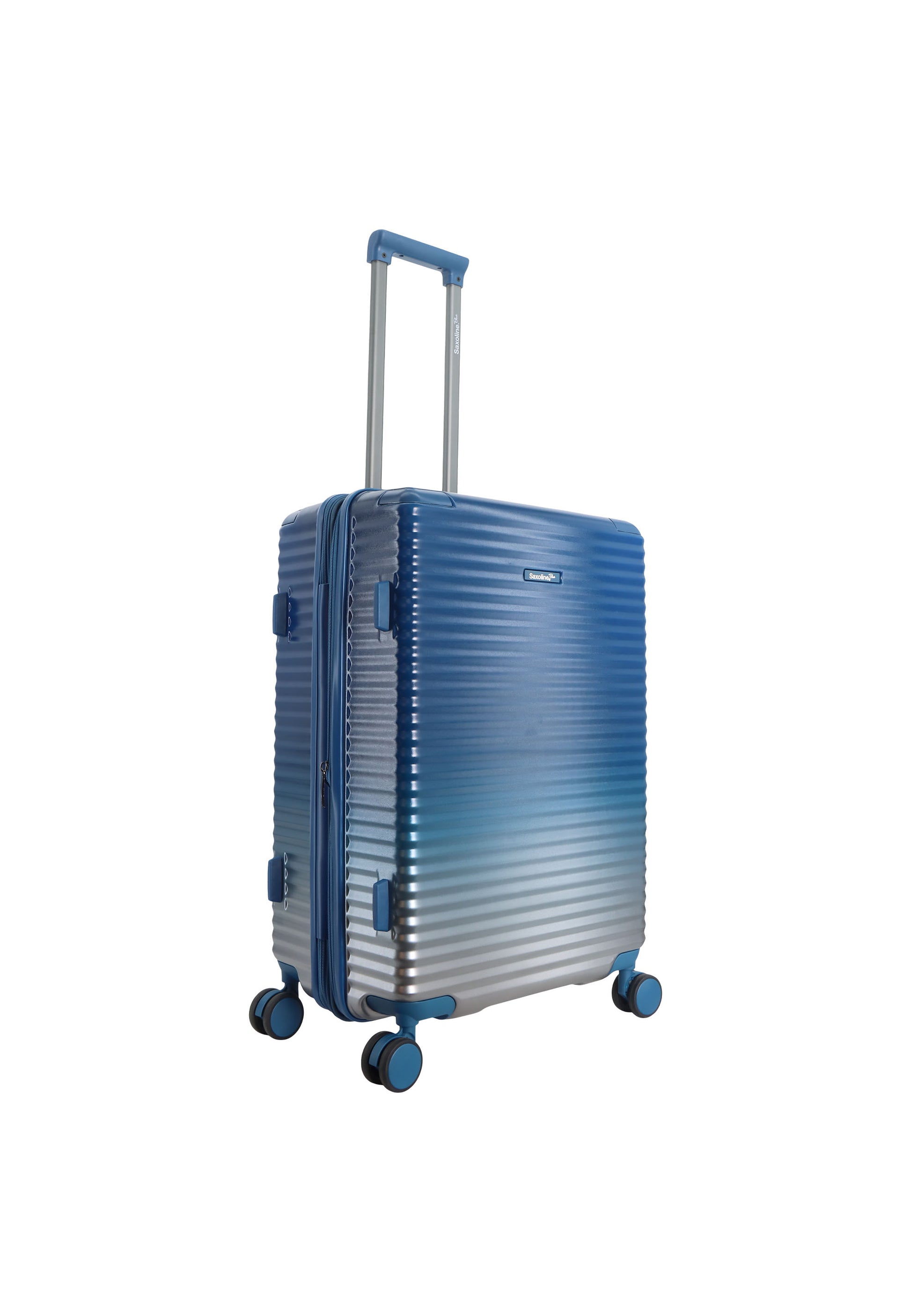 Saxoline Blue Elite Hartschalenkoffer / Trolley / Reiskoffer - (Medium) Blau