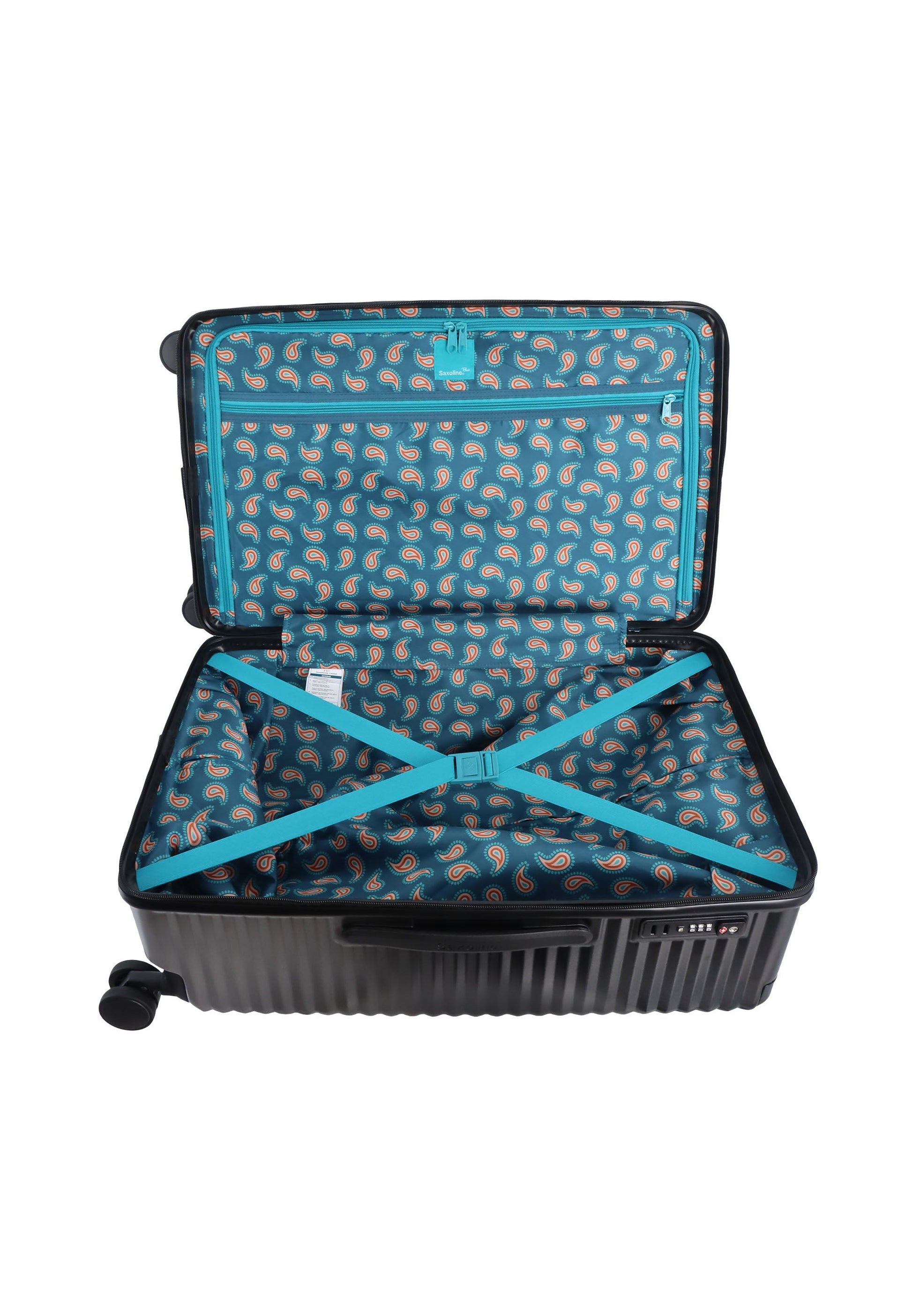 Saxoline Blue Elite Trunk Hartschalenkoffer / Trolley / Reiskoffer - (Medium) Schwarz