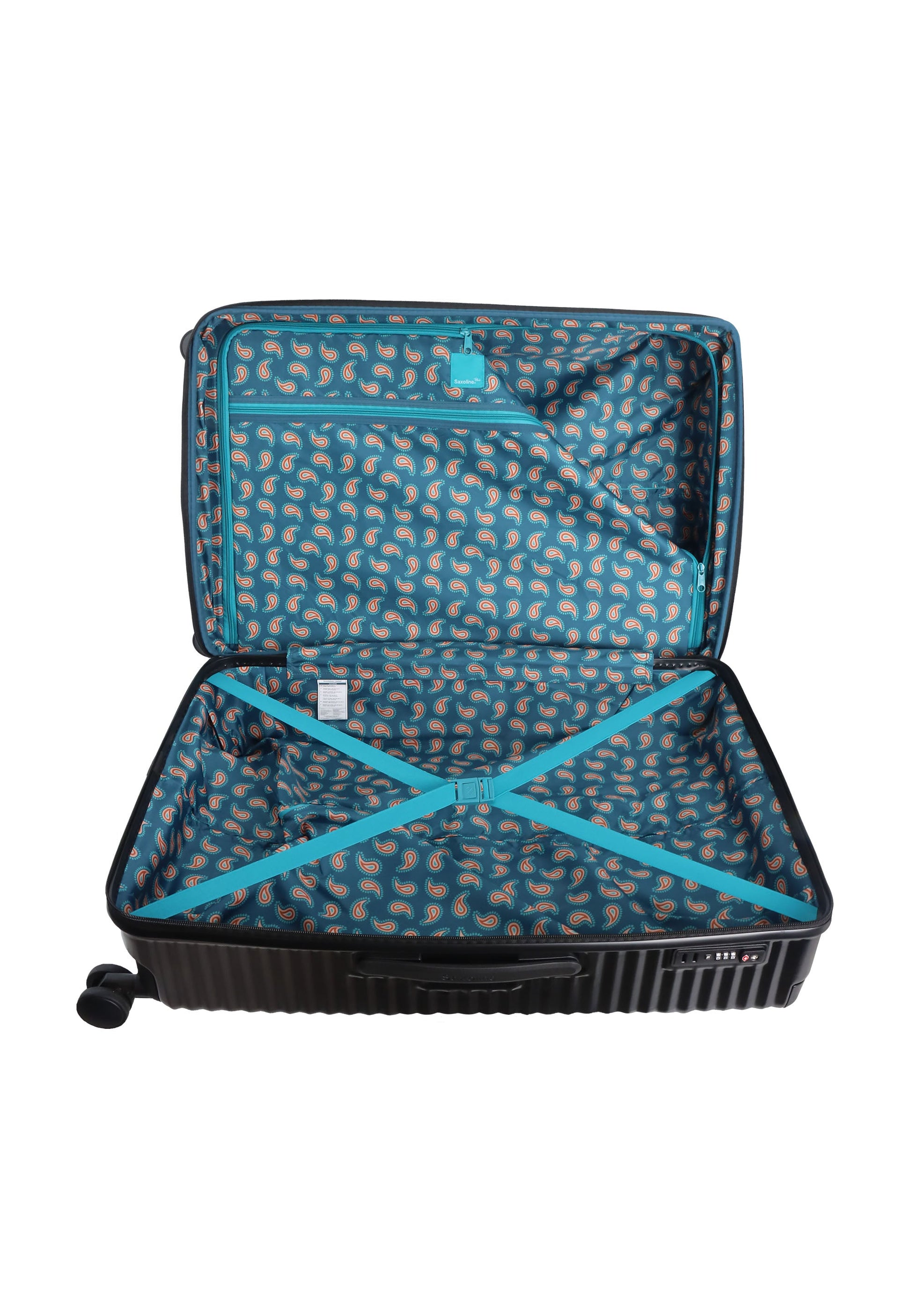 Saxoline Blue Elite Hartschalenkoffer / Trolley / Reiskoffer - (Large) Schwarz