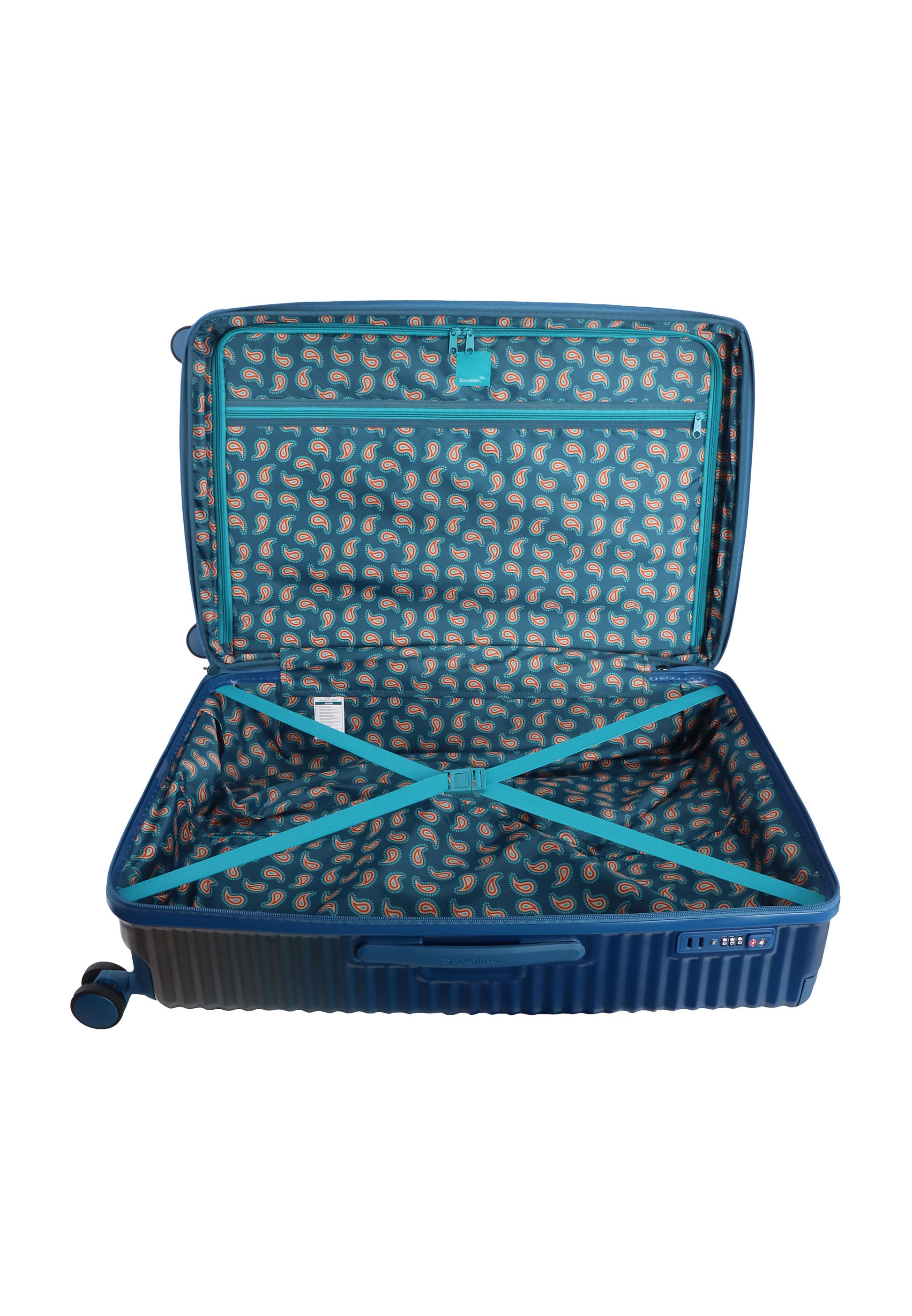 Saxoline Blue Elite Hartschalenkoffer / Trolley / Reiskoffer - (Large) Blau