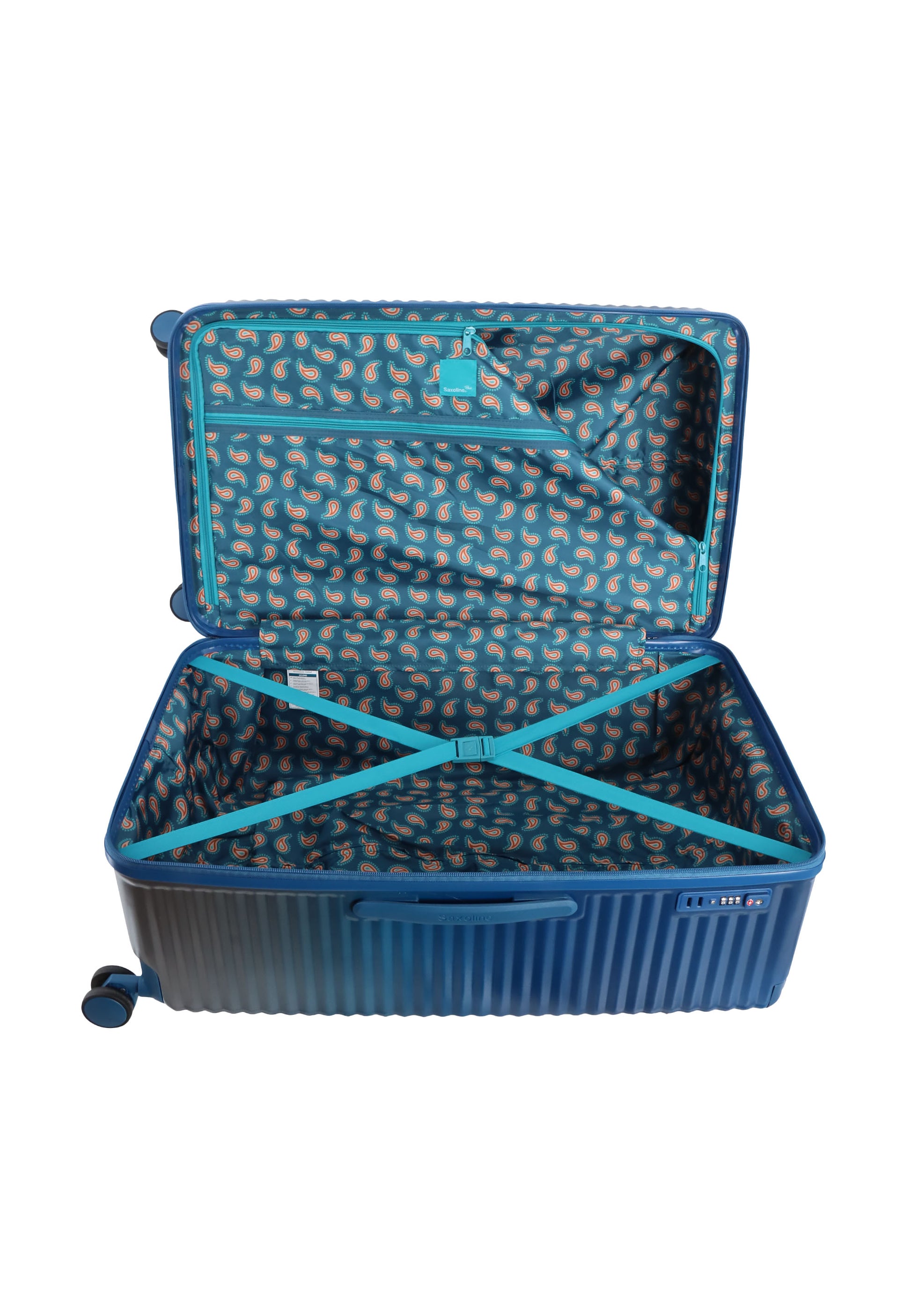 Saxoline Blue Elite Trunk Hartschalenkoffer / Trolley / Reiskoffer - (Large) Blau
