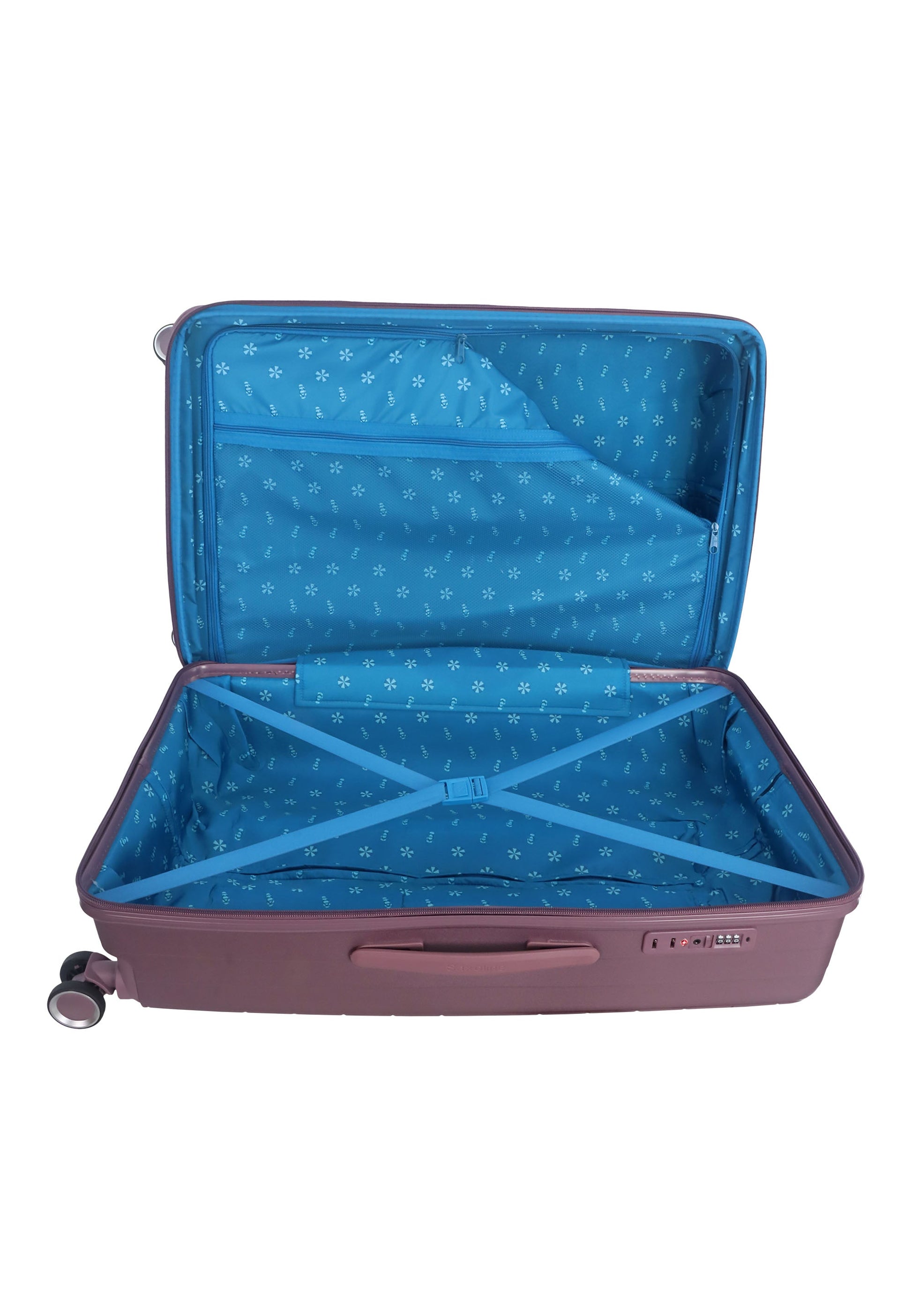 Saxaoline Blue Resort Hartschalenkoffer set / Trolley set / Reiskoffer set - (S/M/L) Violett