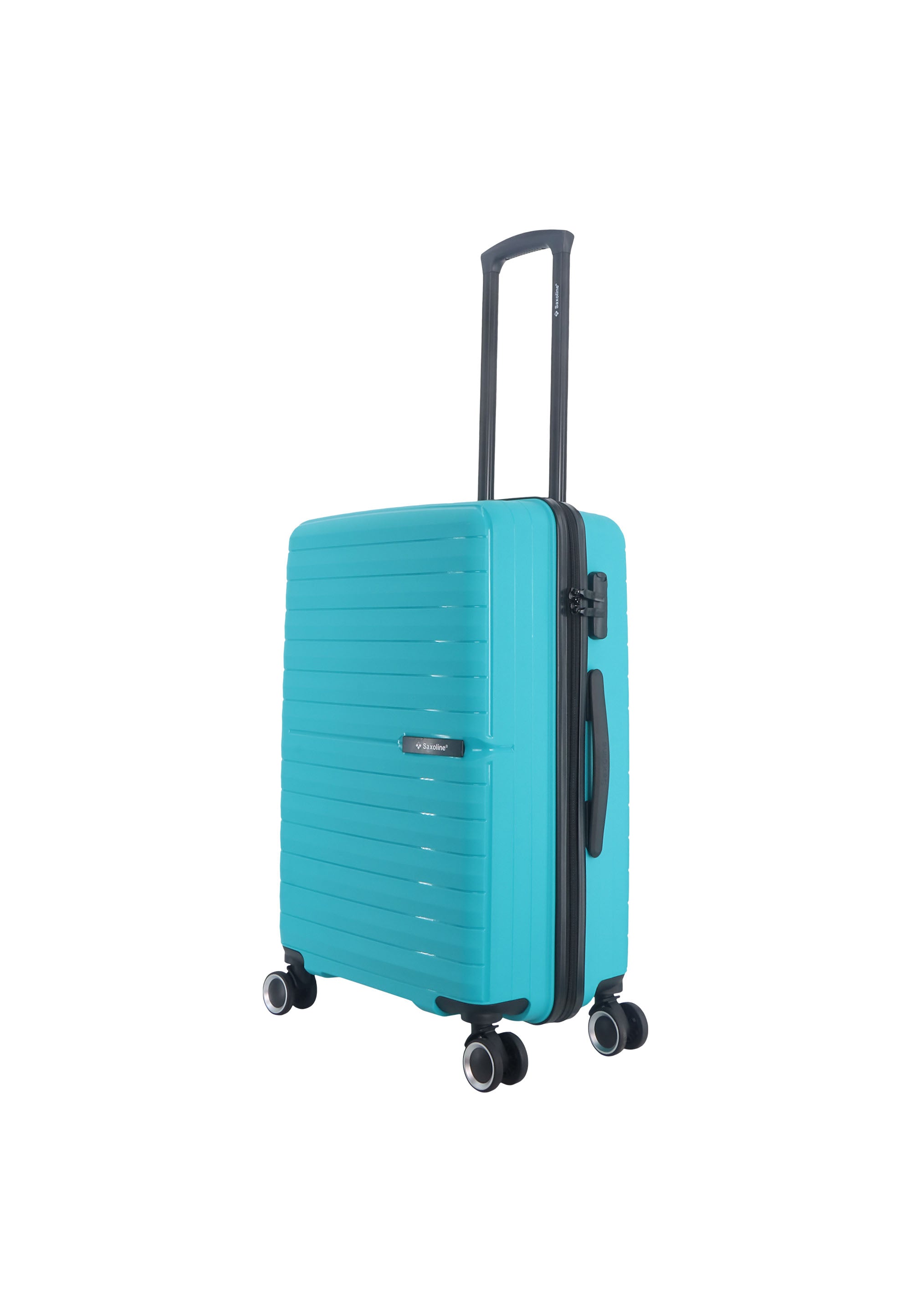 Reisekoffer aus Polypropylen von Saxoline – Größe M Farbe Türkis