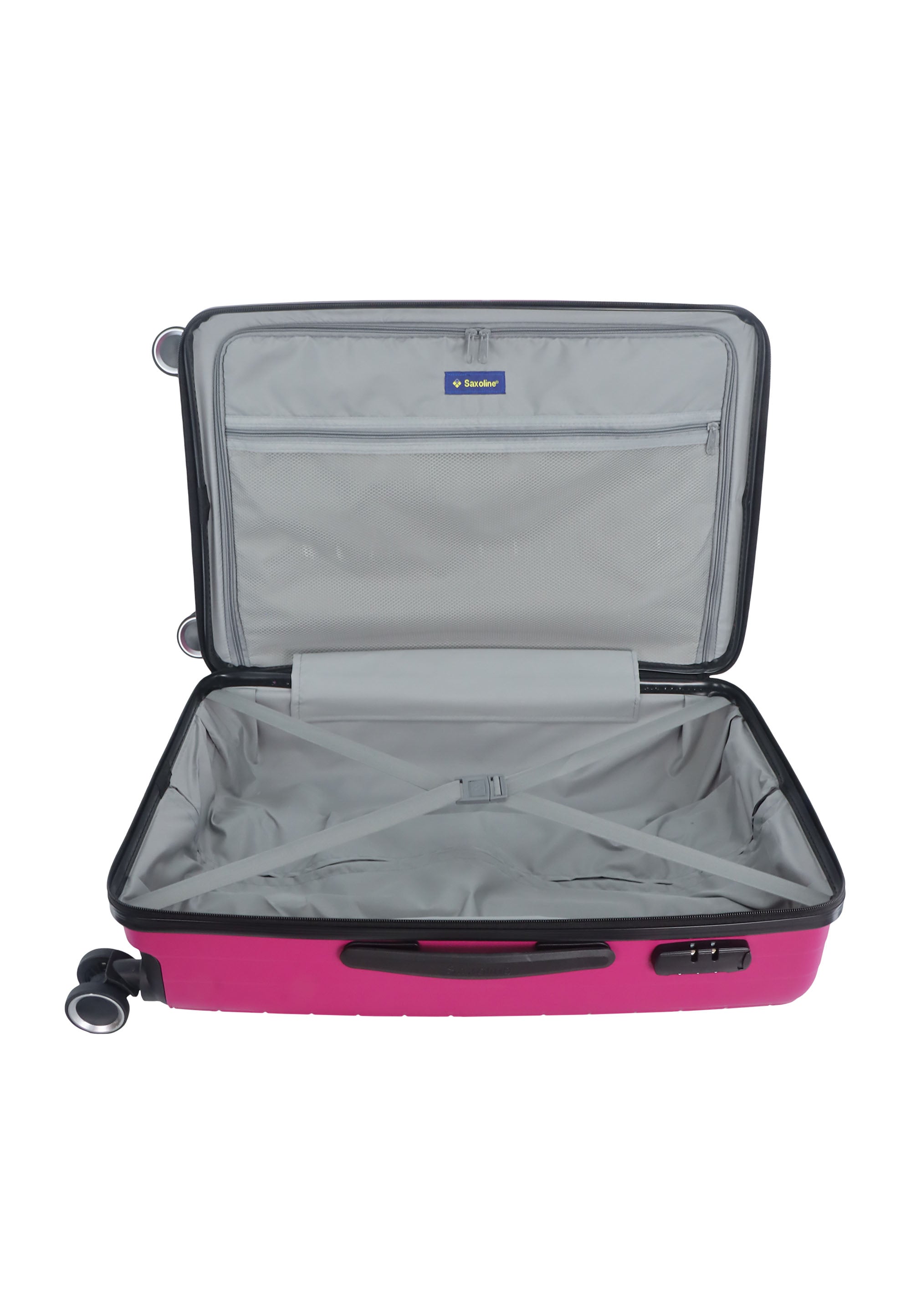 Reisekoffer aus Polypropylen von Saxoline – Größe M Farbe Fuchsia