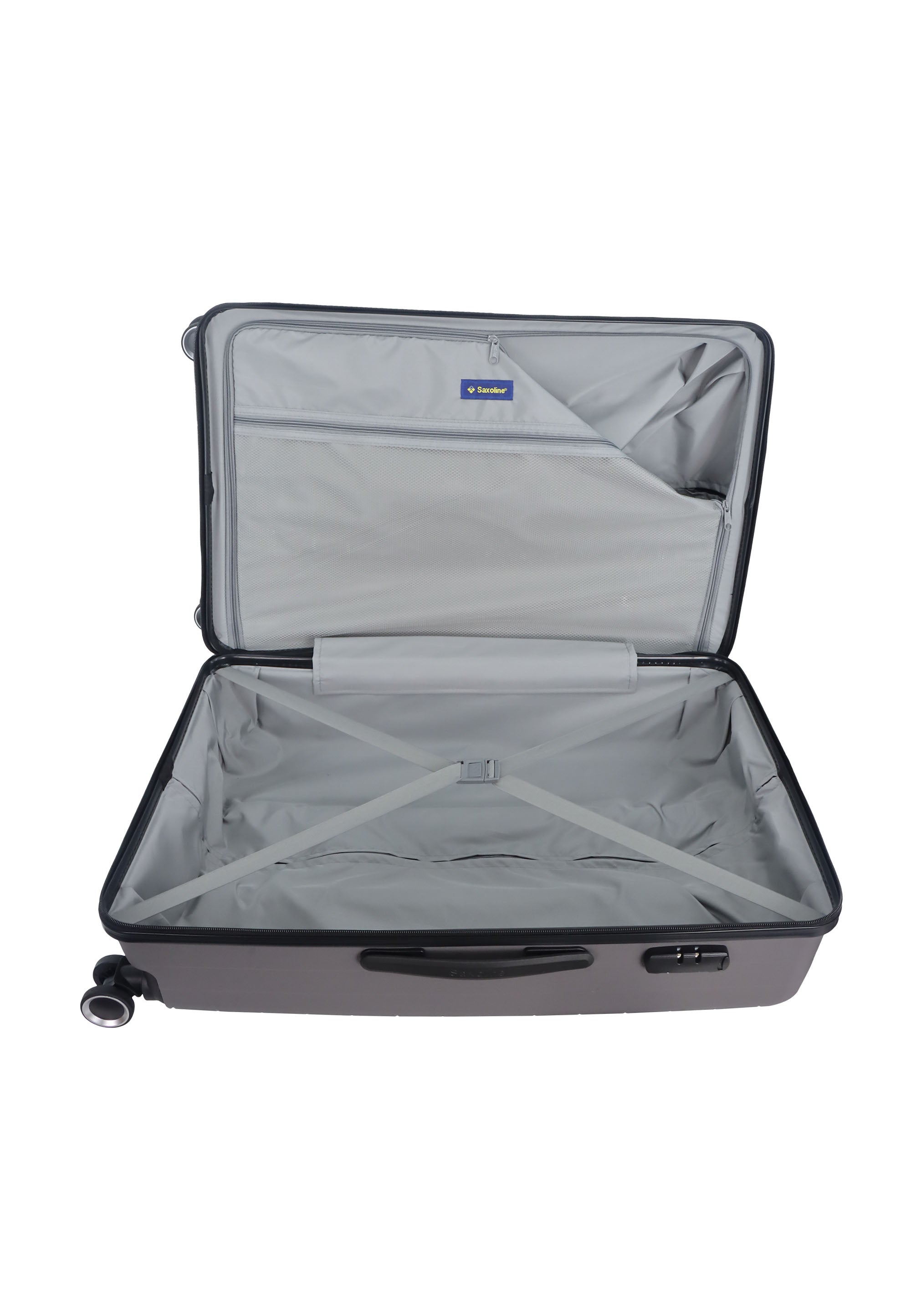 Reisekoffer aus Polypropylen von Saxoline Farbe Grau Gr.L