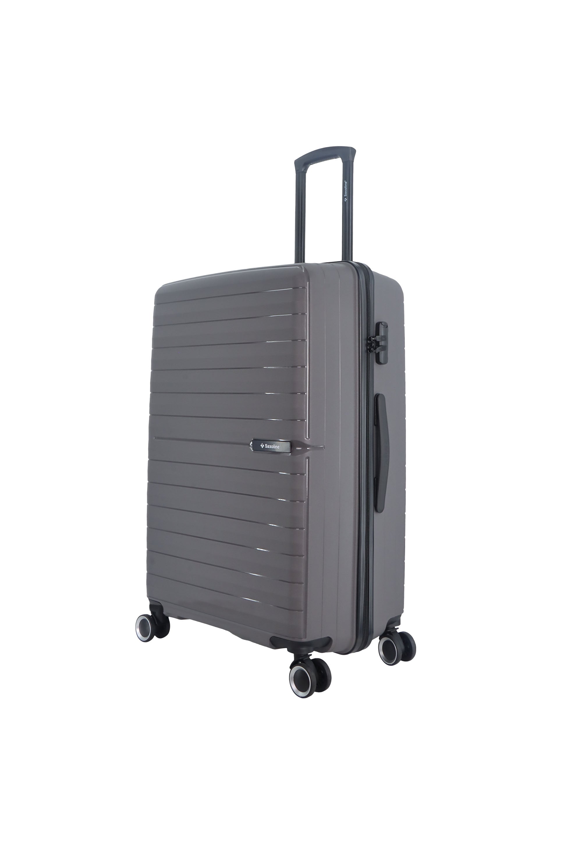 Reisekoffer aus Polypropylen von Saxoline Farbe Grau Gr.L
