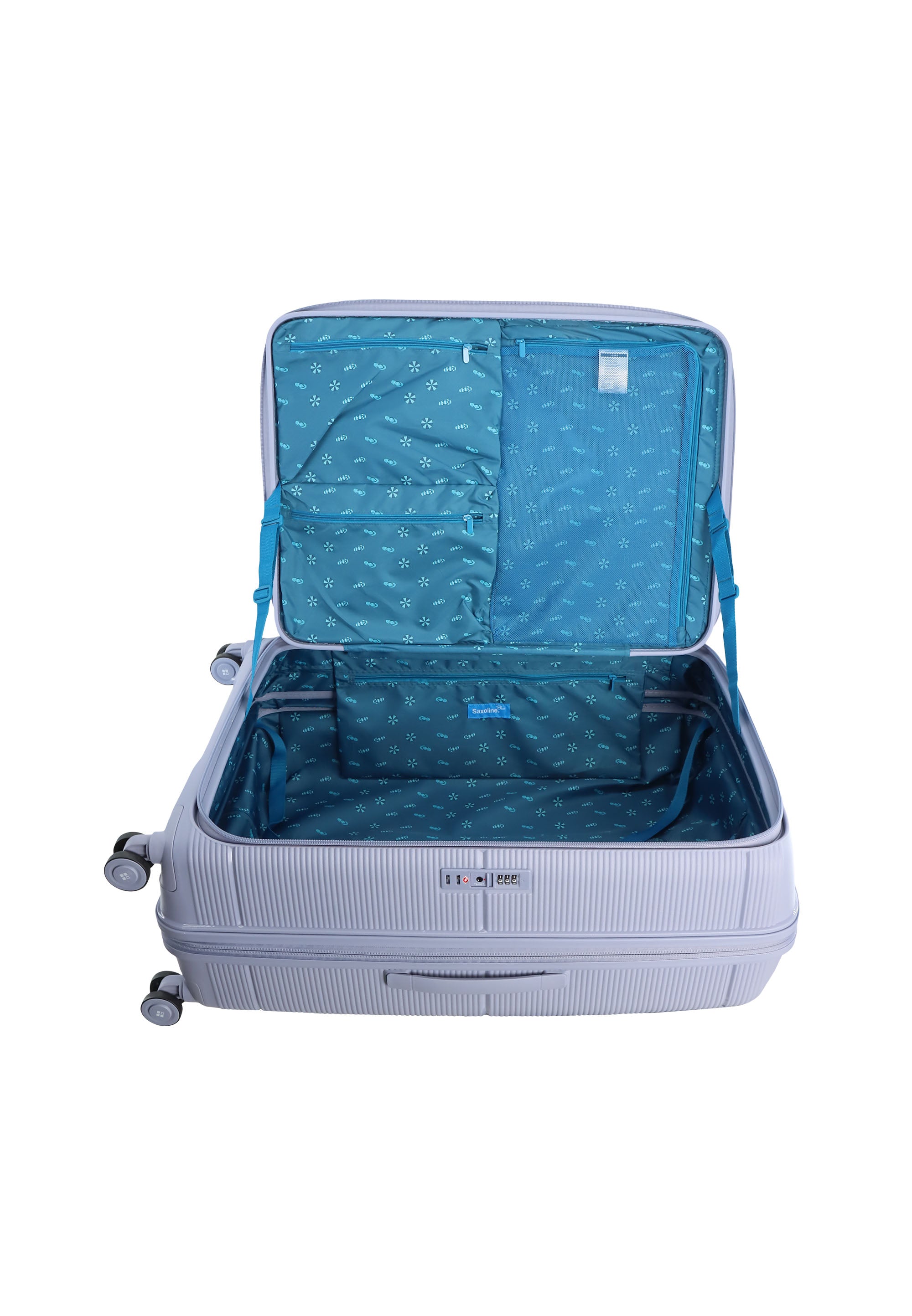 Saxoline Blue Boho Hartschalenkoffer / Trolley / Reisekoffer Lila