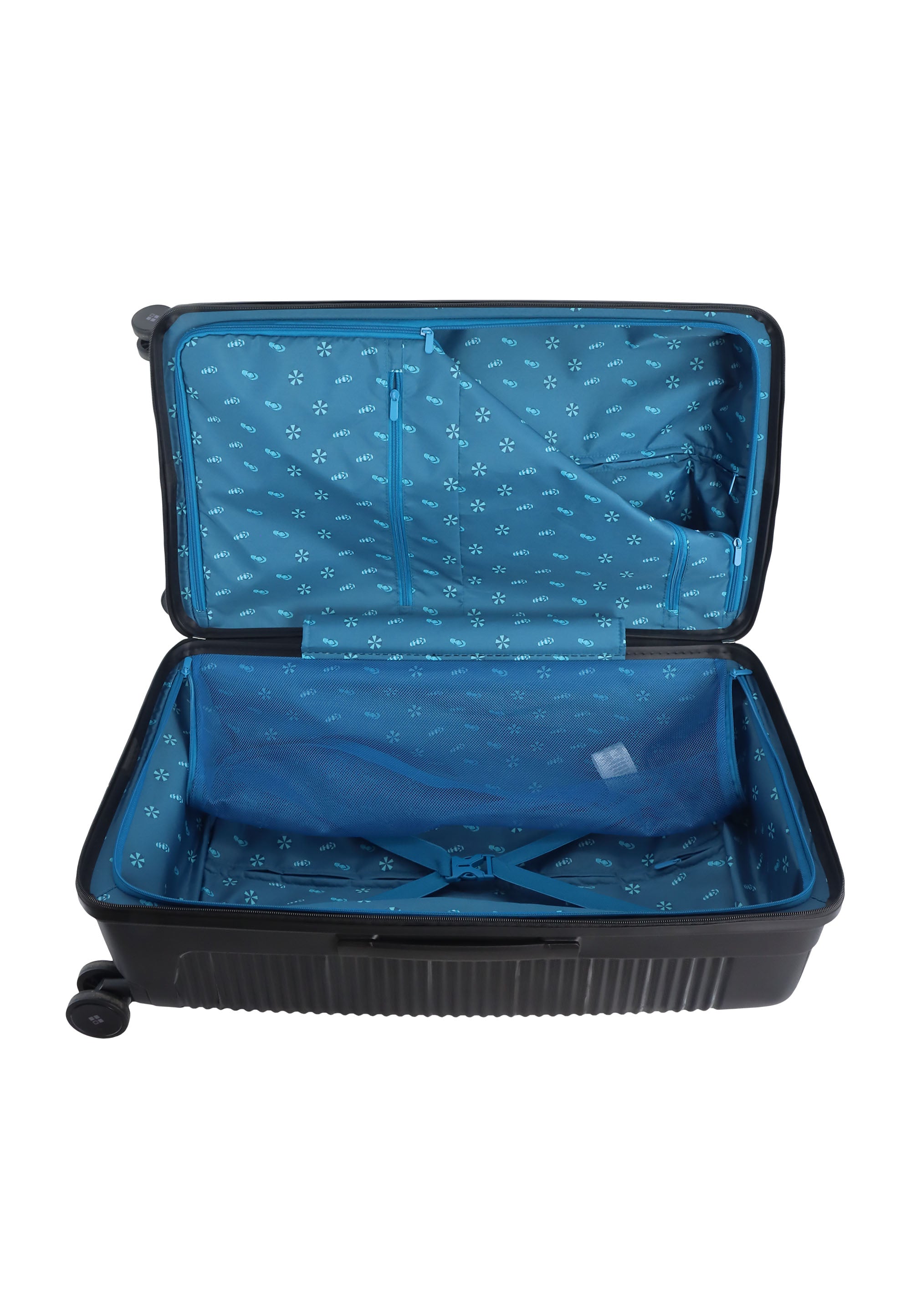 Saxoline Blue Overly Trunk Hartschalenkoffer / Trolley / Reisekoffer Schwarz