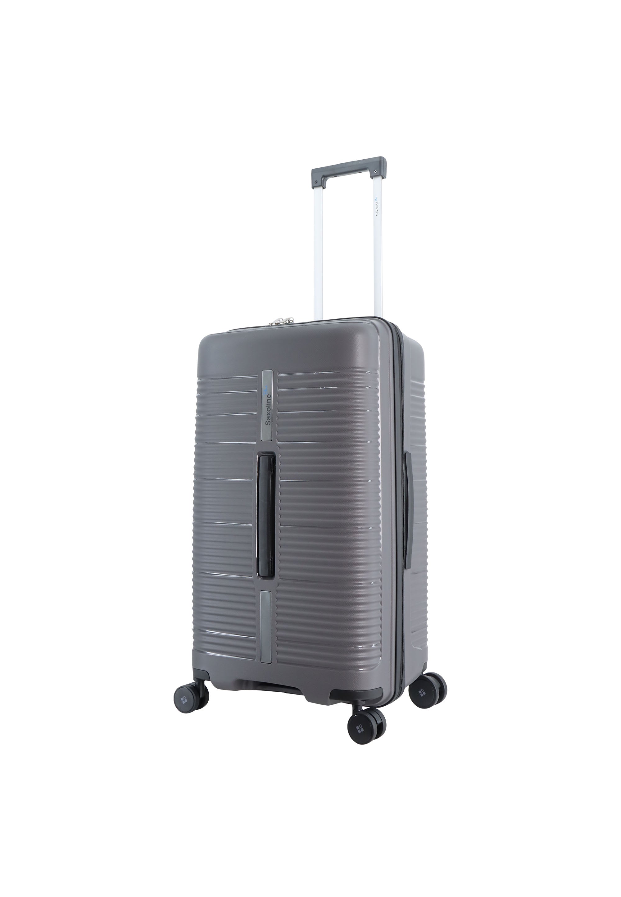 Saxoline Blue Overly Trunk Hartschalenkoffer / Trolley / Reisekoffer Silber
