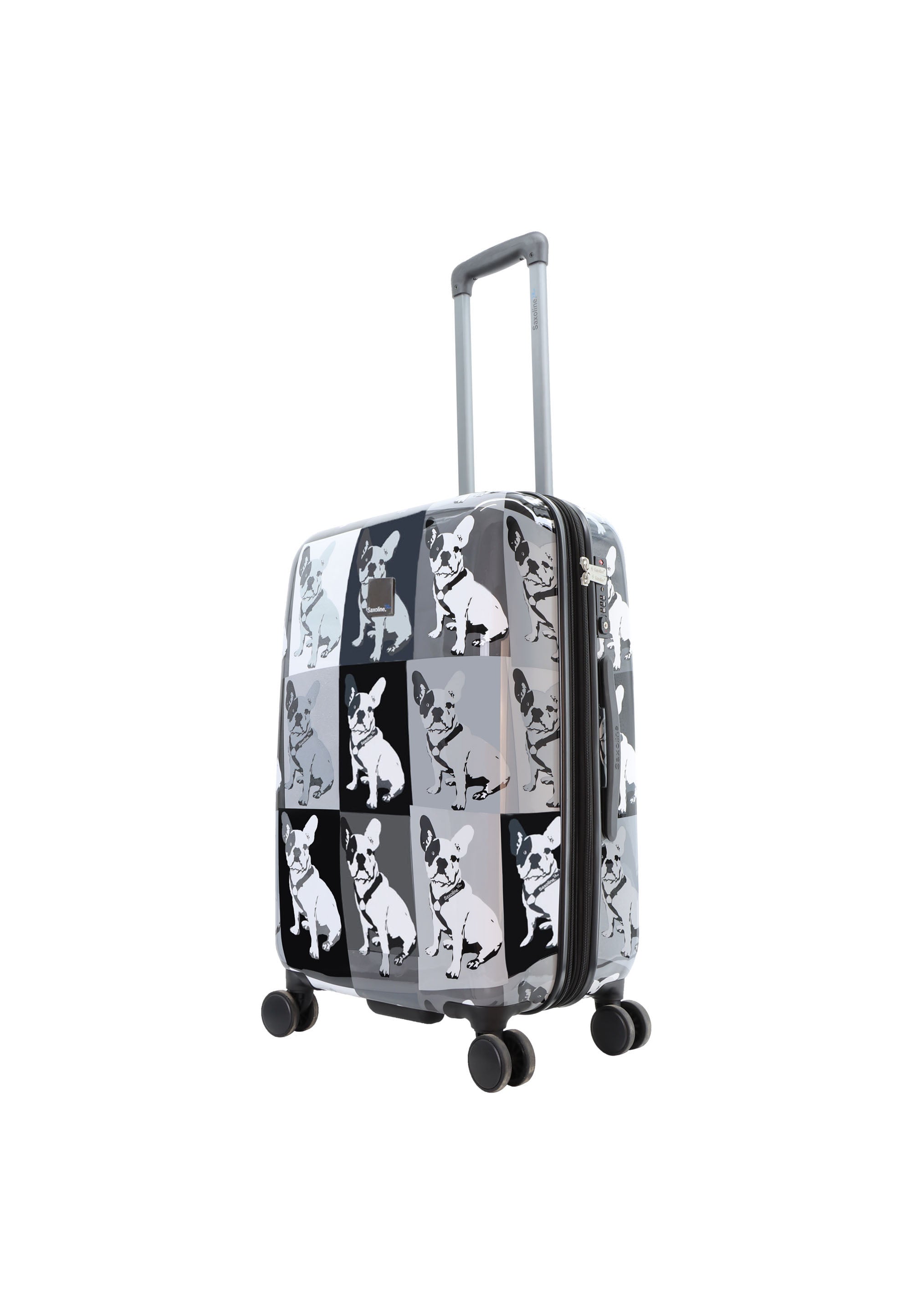 Saxoline Blue - Bulldog Monochrome Hartschalenkoffer / Trolley / Reisekoffer - 67 cm - (Medium)