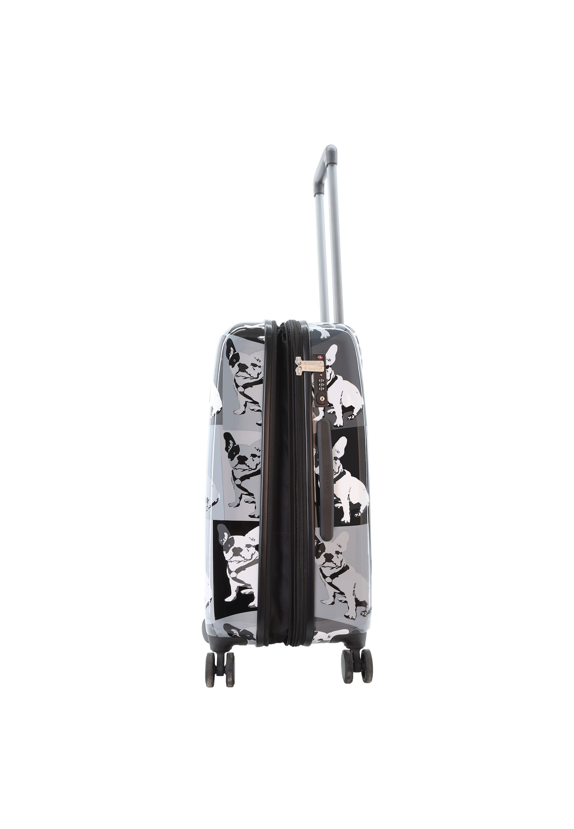 Saxoline Blue - Bulldog Monochrome Hartschalenkoffer / Trolley / Reisekoffer - 67 cm - (Medium)