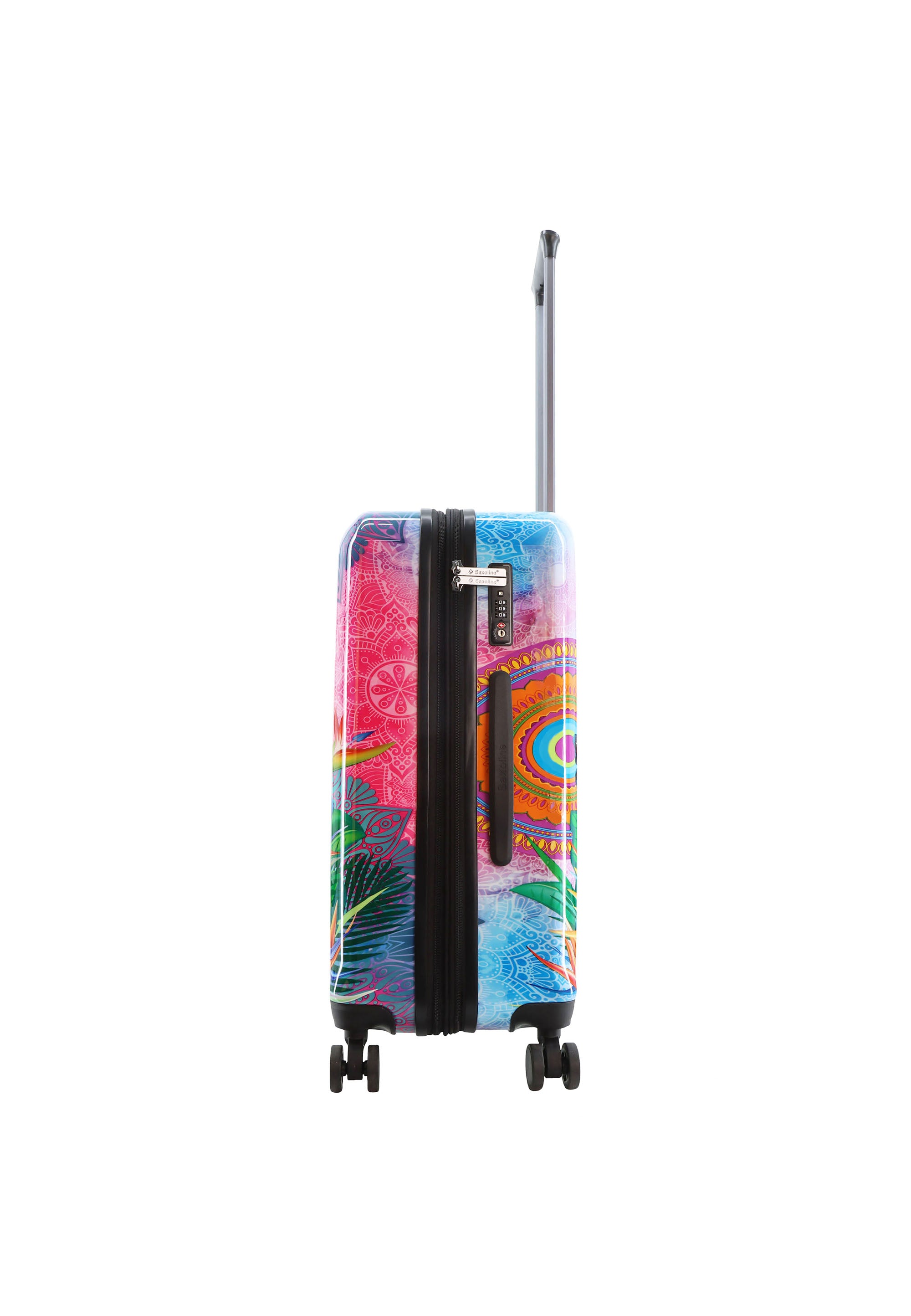 Saxoline Blue - Butterfly Nature Hartschalenkoffer / Trolley / Reisekoffer - 67 cm - (Medium)