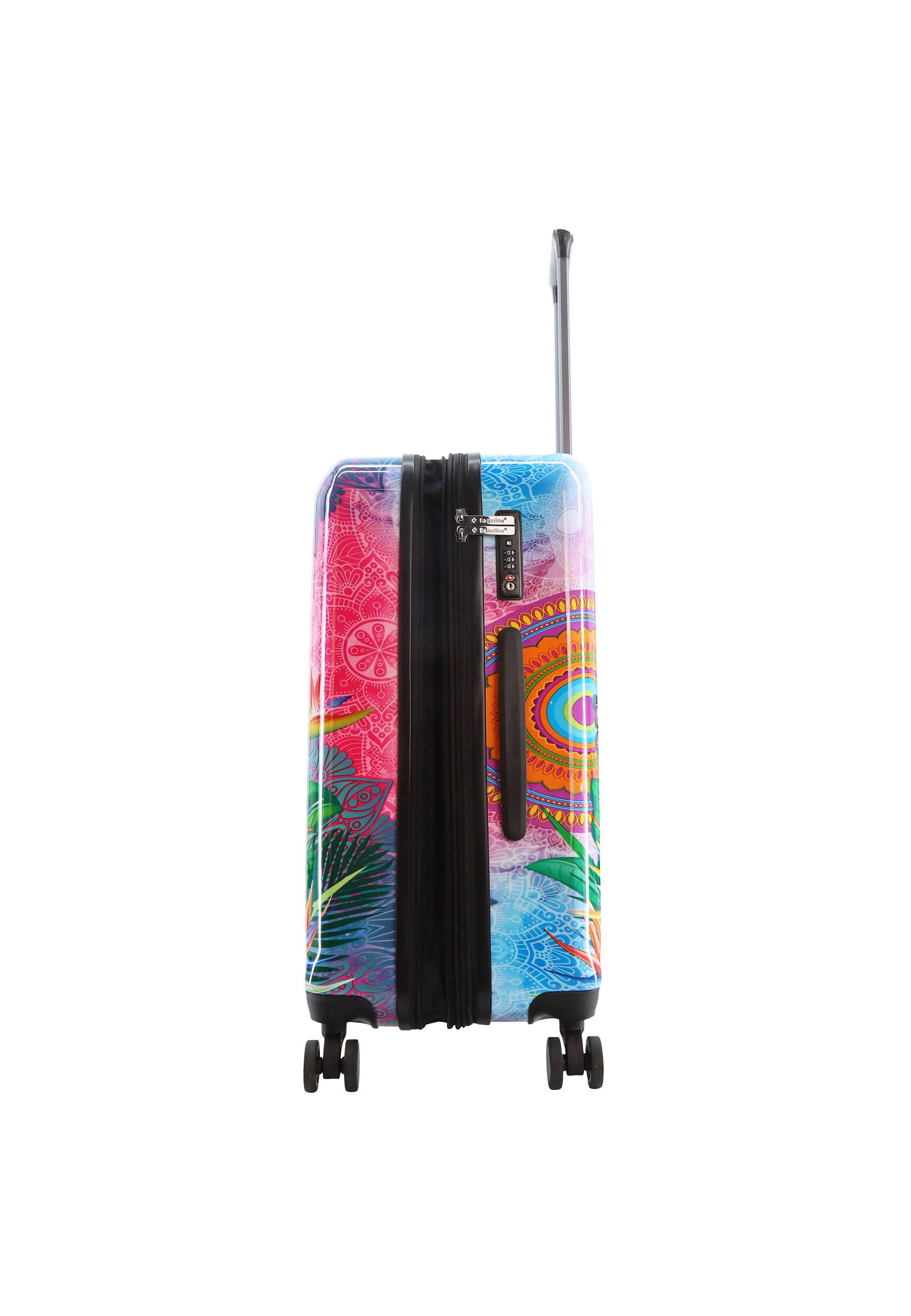 Saxoline Blue - Butterfly Nature Hartschalenkoffer / Trolley / Reisekoffer - 67 cm - (Medium)