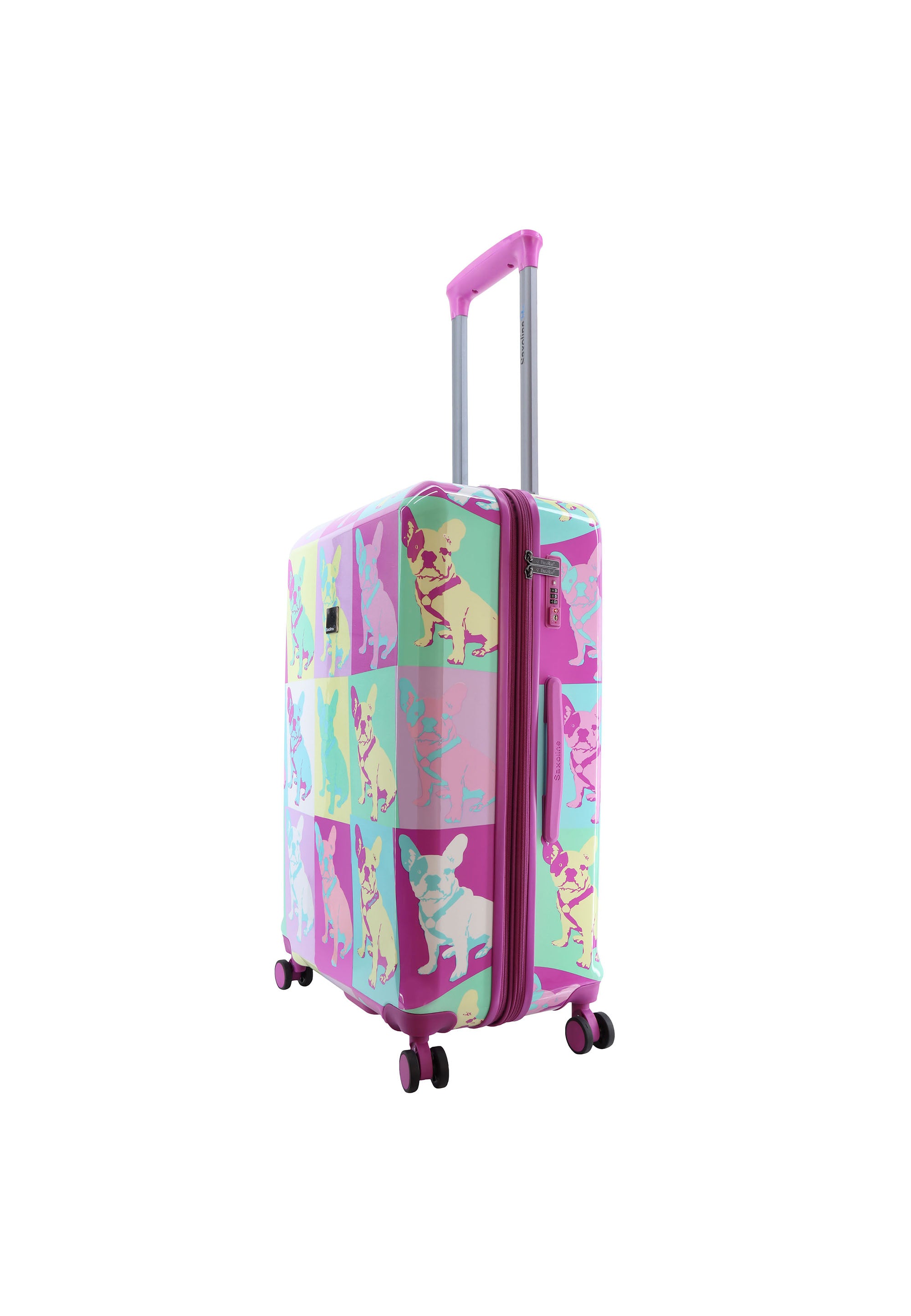 Saxoline Blue - Bulldog Emotion Hartschalenkoffer / Trolley / Reisekoffer - 67 cm - (Medium)