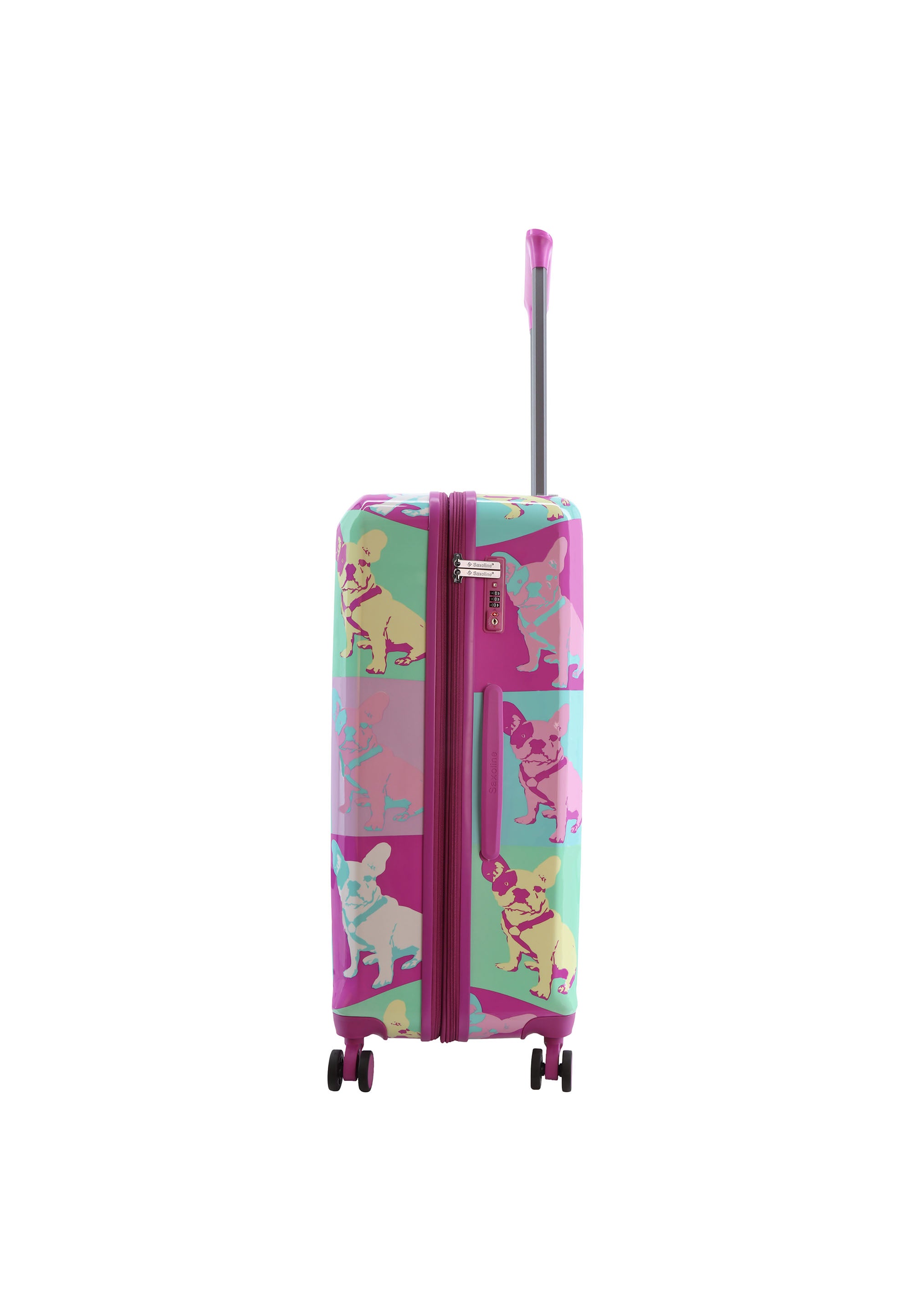 Saxoline Blue - Bulldog Emotion Hartschalenkoffer / Trolley / Reisekoffer - 67 cm - (Medium)