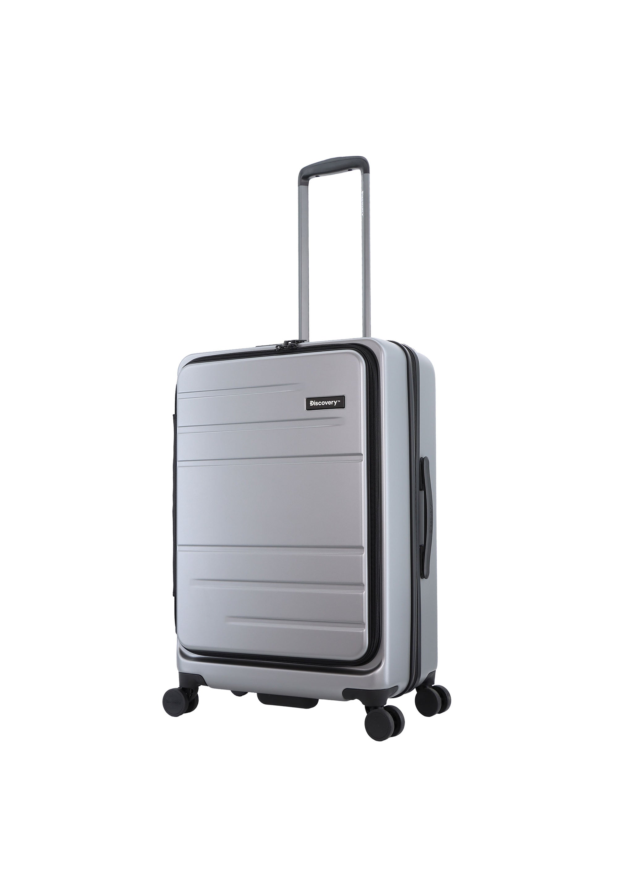 Discovery - Patrol Hartschalenkoffer / Trolley / Reisekoffer - 67 cm - (Medium) - Silber
