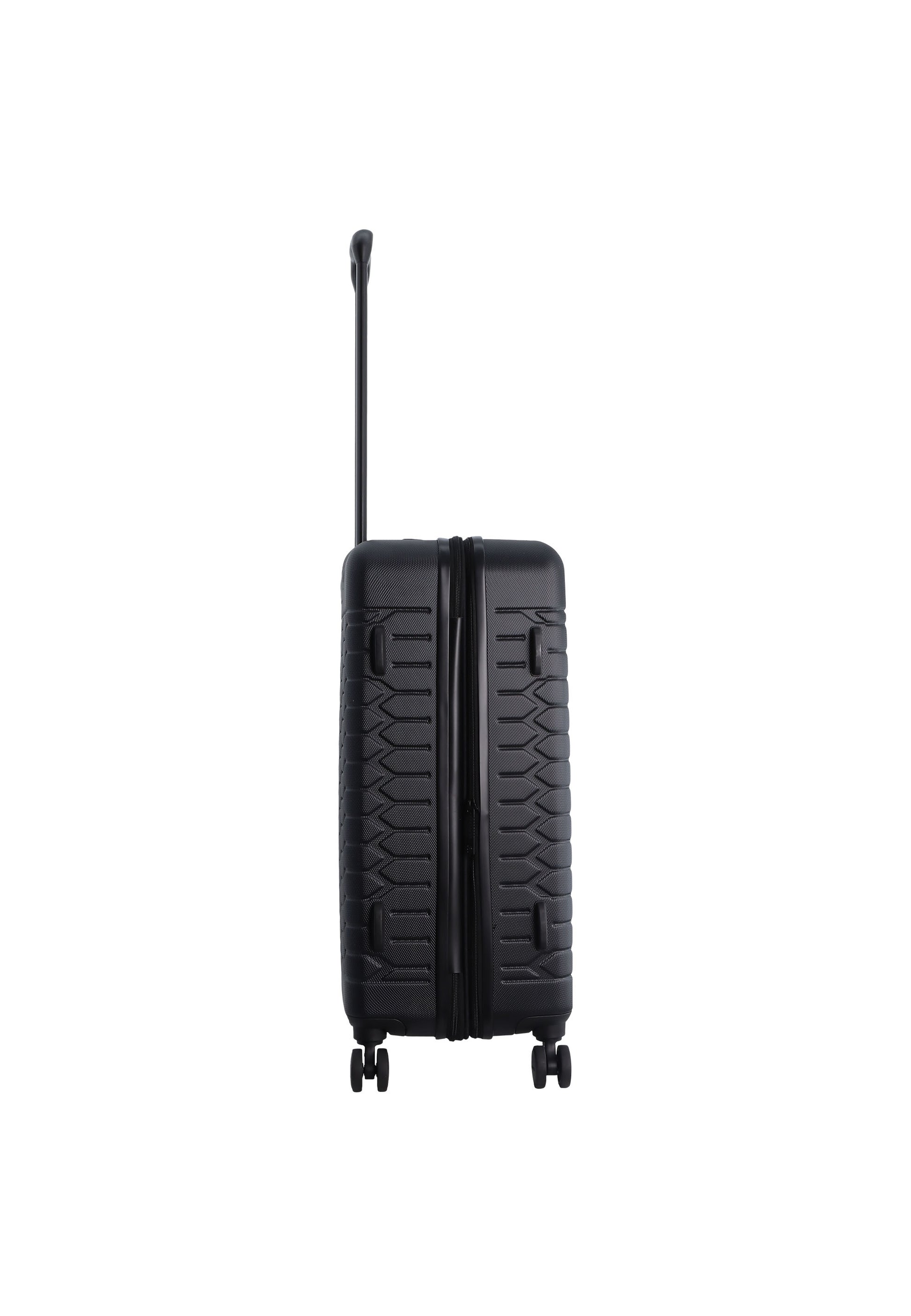 Discovery - Reptile Hartschalenkoffer / Trolley / Reisekoffer - 67 cm - (Medium) - Schwarz