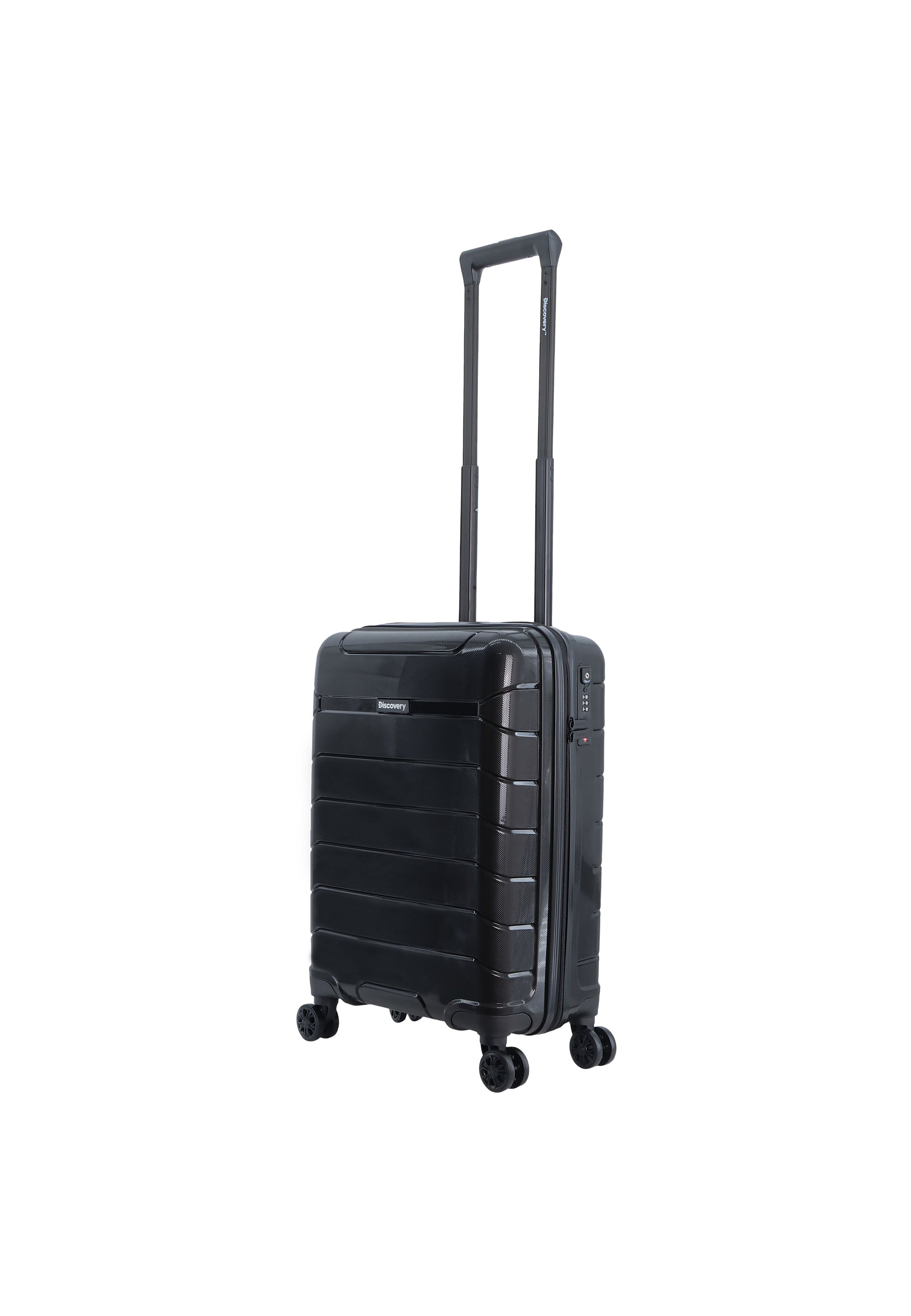 Discovery - Skyward Handgepäck Hartschalenkoffer / Trolley / Reisekoffer - 55cm - (Small) - Schwarz