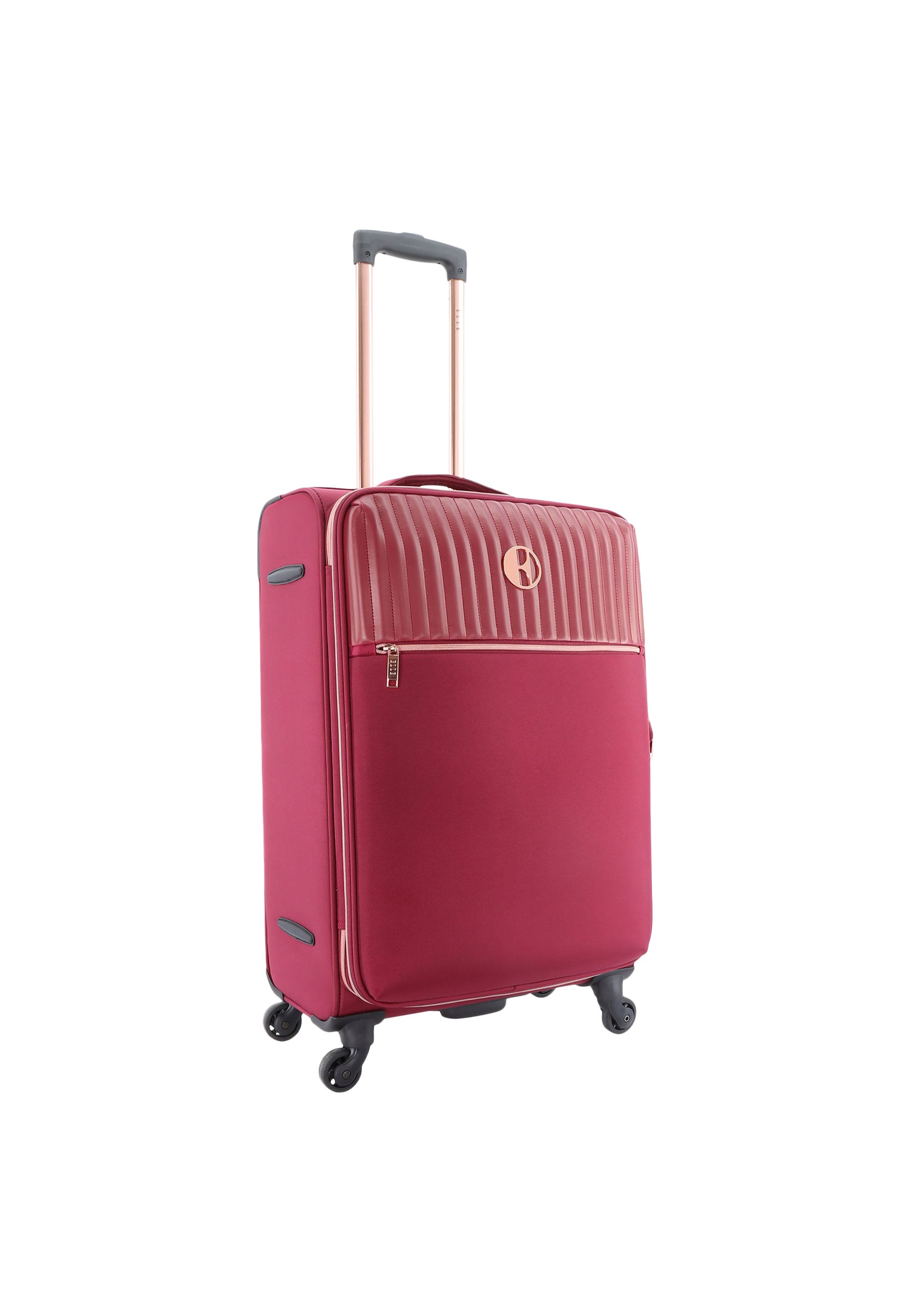 ELLE - Giant Weichschalenkoffer / Trolley / Reisekoffer - 65 cm - (Medium) - Rot
