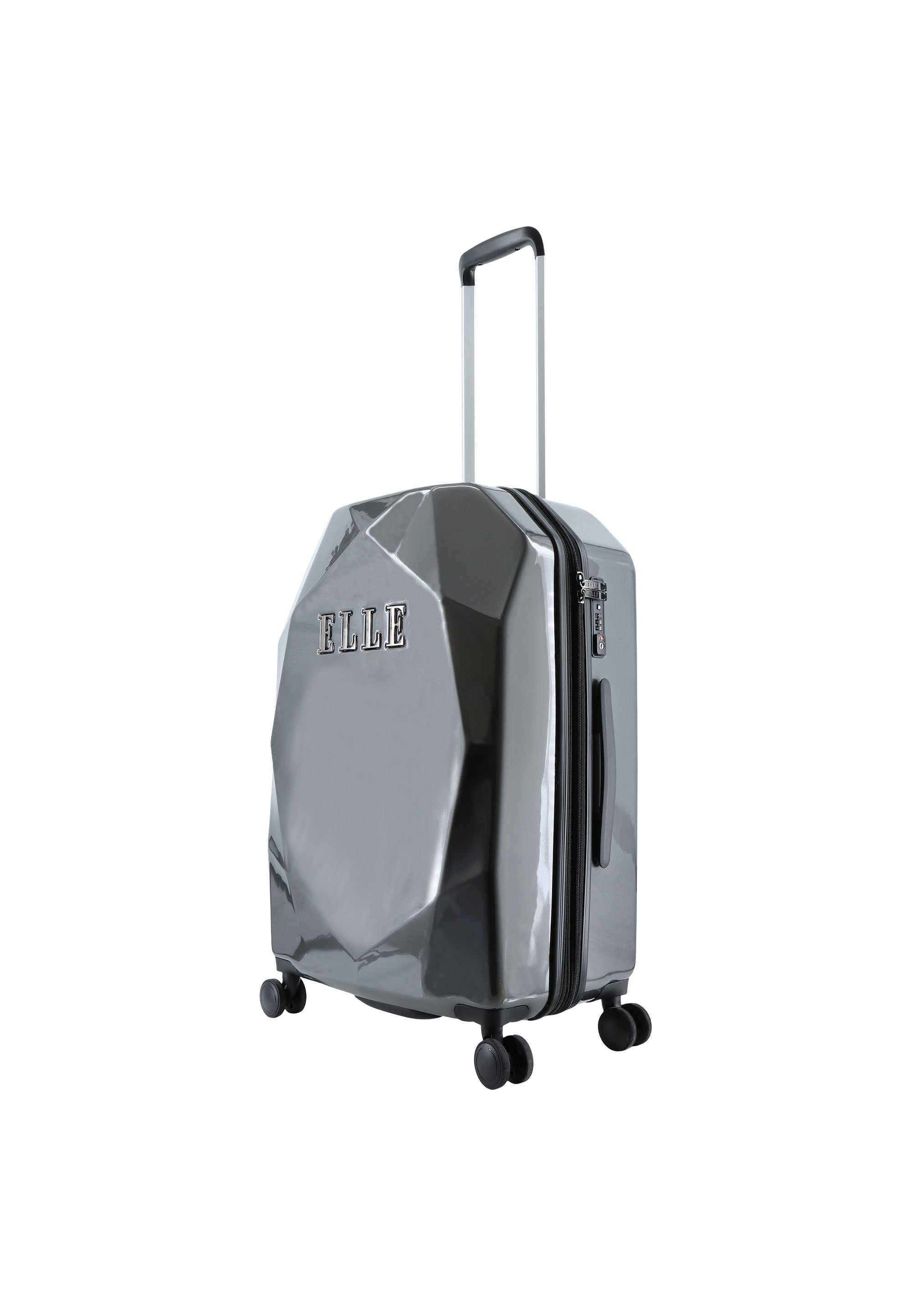 ELLE - Diamond Hartschalenkoffer / Trolley / Reisekoffer - 67 cm - (Medium) - Anthrazit
