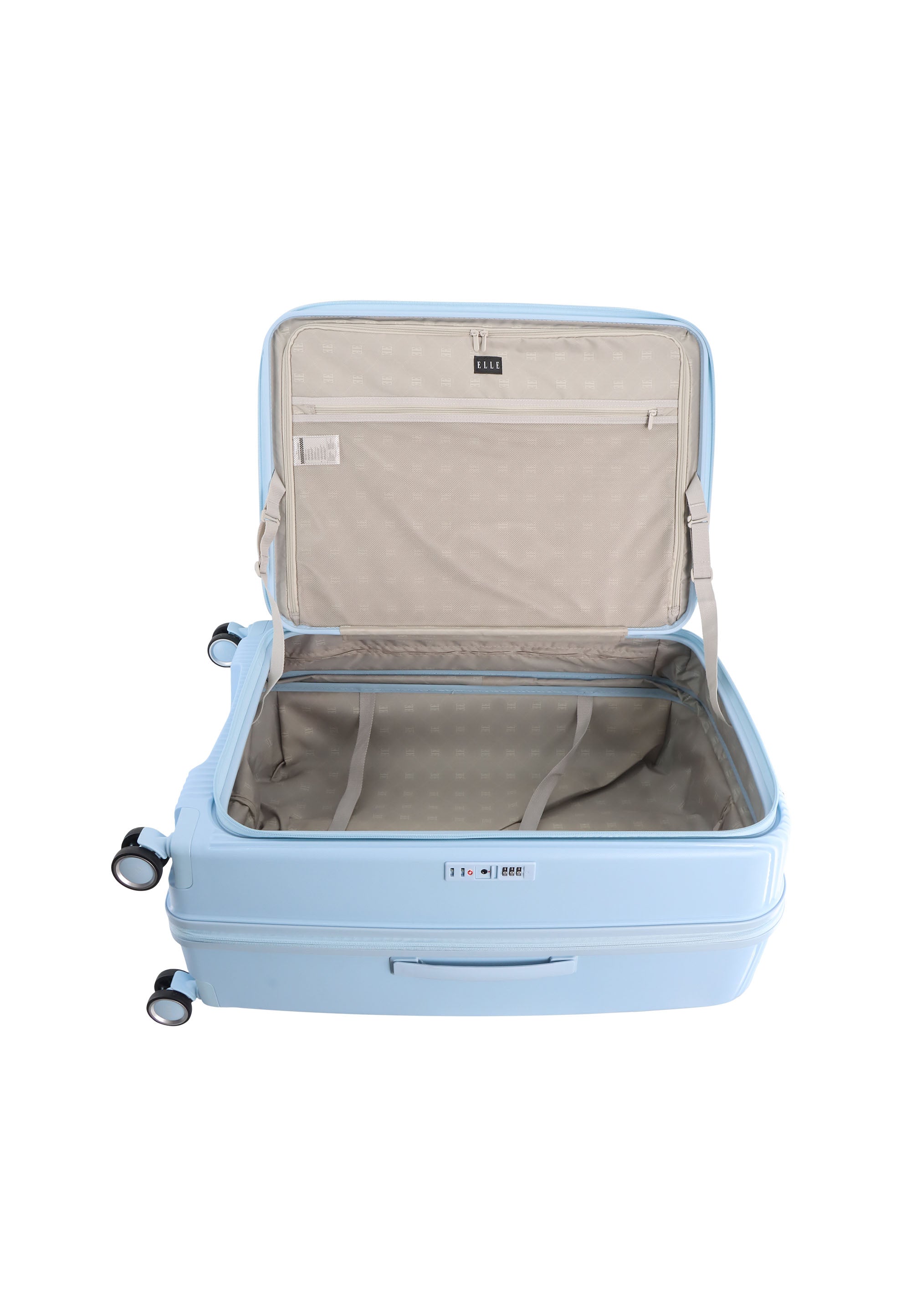 ELLE Da'Vine Hartschalenkoffer / Trolley / Reisekoffer Hellblau