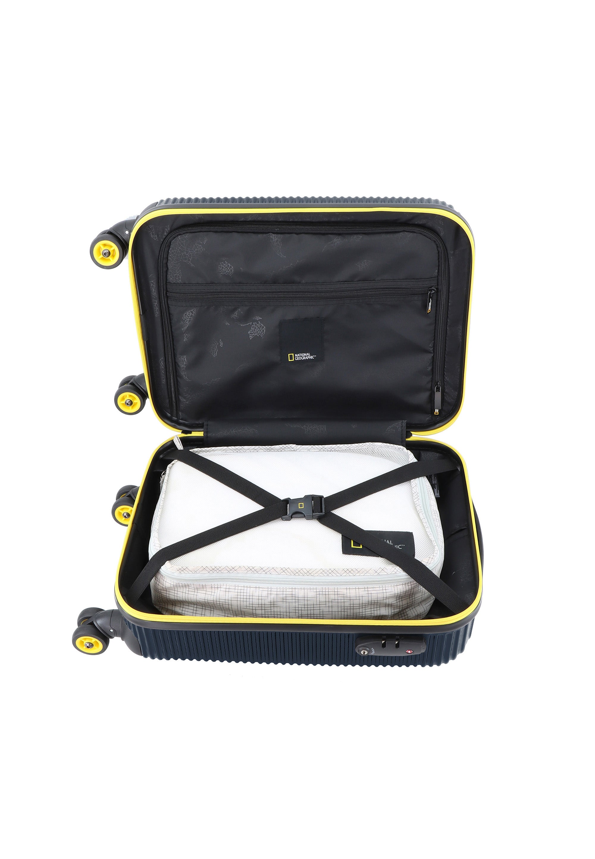 National Geographic - Abroad Handgepäck Hartschalenkoffer / Trolley / Reisekoffer - 54 cm - (Small) - Marine