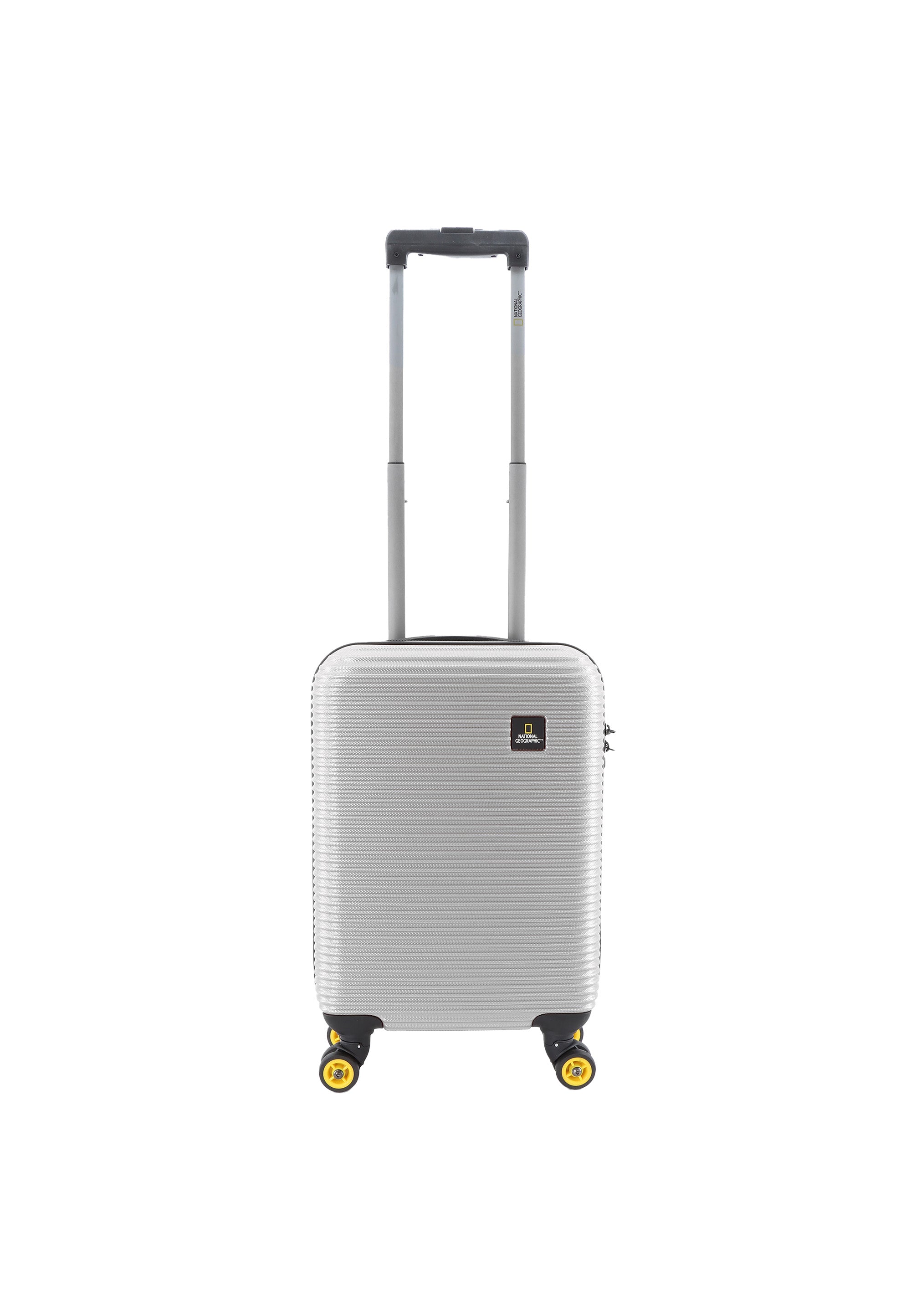 National Geographic - Abroad Handgepäck Hartschalenkoffer / Trolley / Reisekoffer - 54 cm - (Small) - Silber