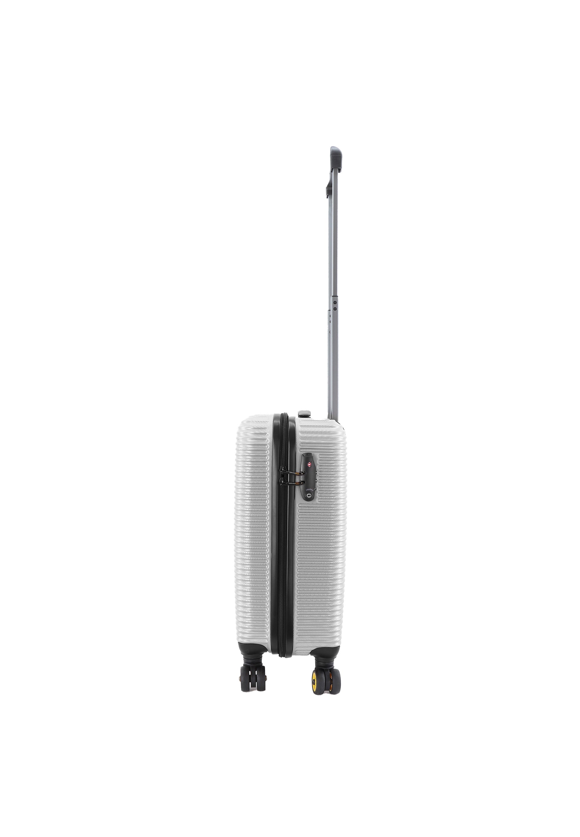 National Geographic - Abroad Handgepäck Hartschalenkoffer / Trolley / Reisekoffer - 54 cm - (Small) - Silber