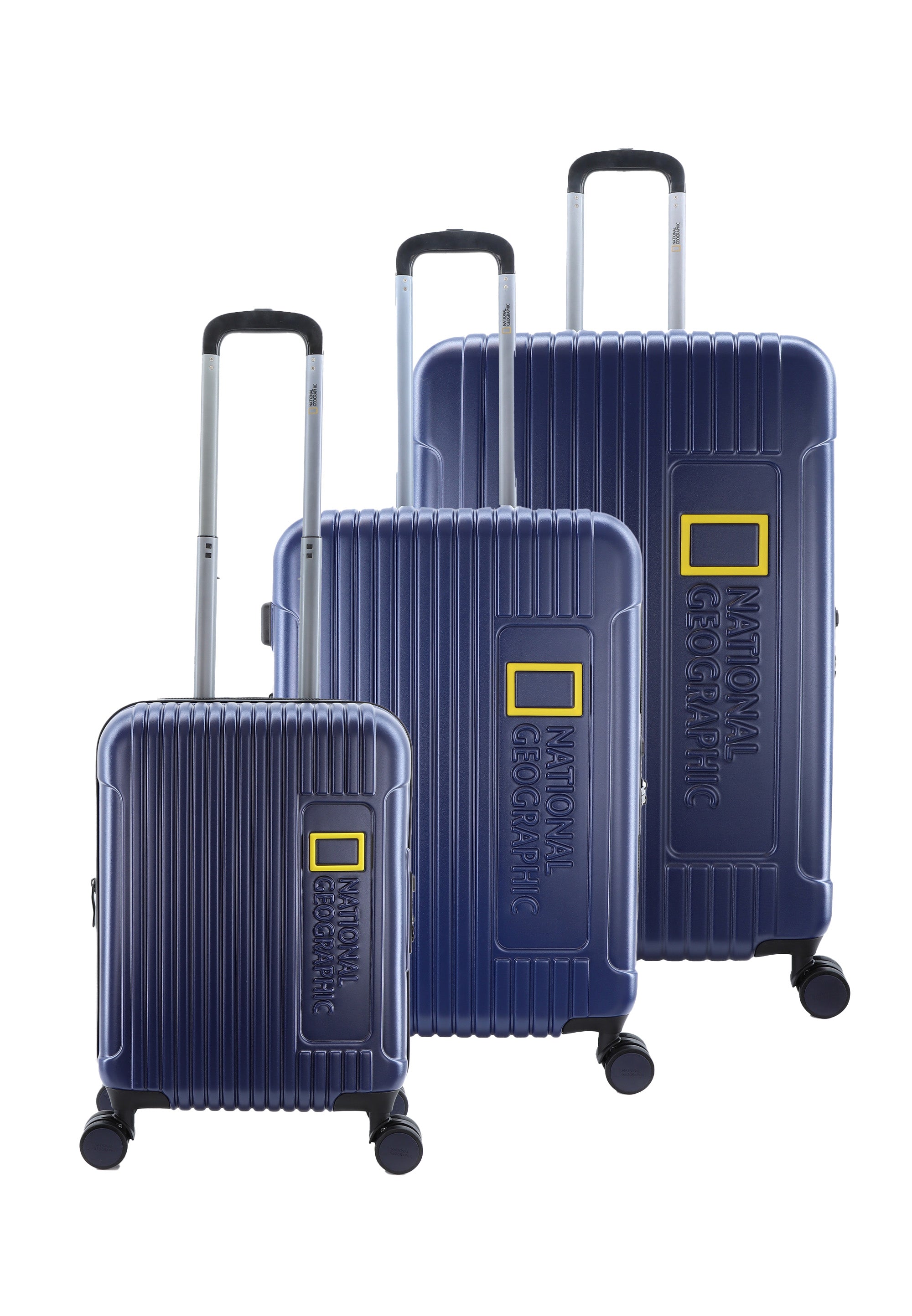National Geographic - Canyon Hartschalen-Kofferset / Trolley-Set / Reisekofferset - (S/M/L) - Blau