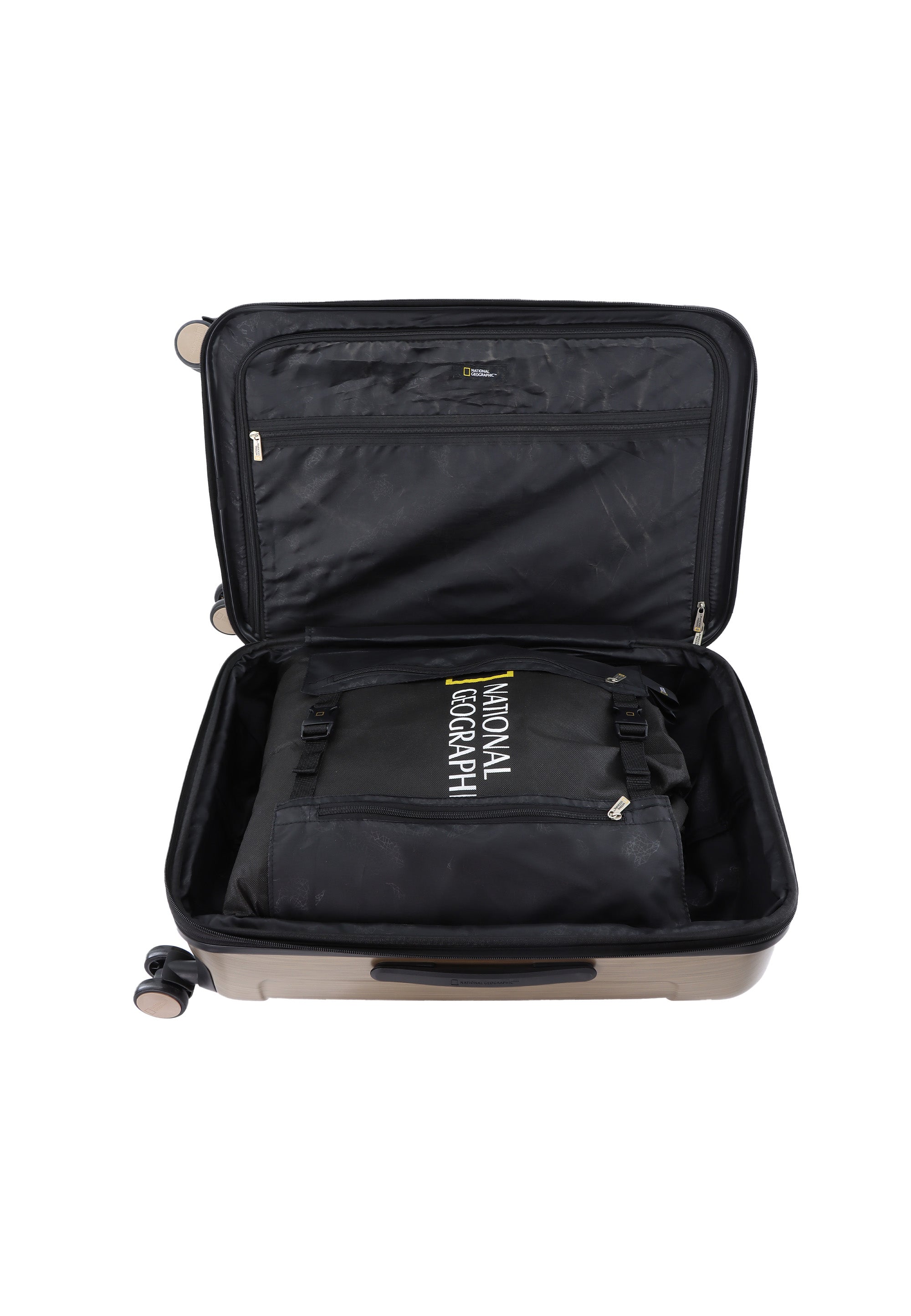 National Geographic - Transit Hartschalenkoffer / Trolley / Reisekoffer - 67cm - (Medium) Champagner Gold