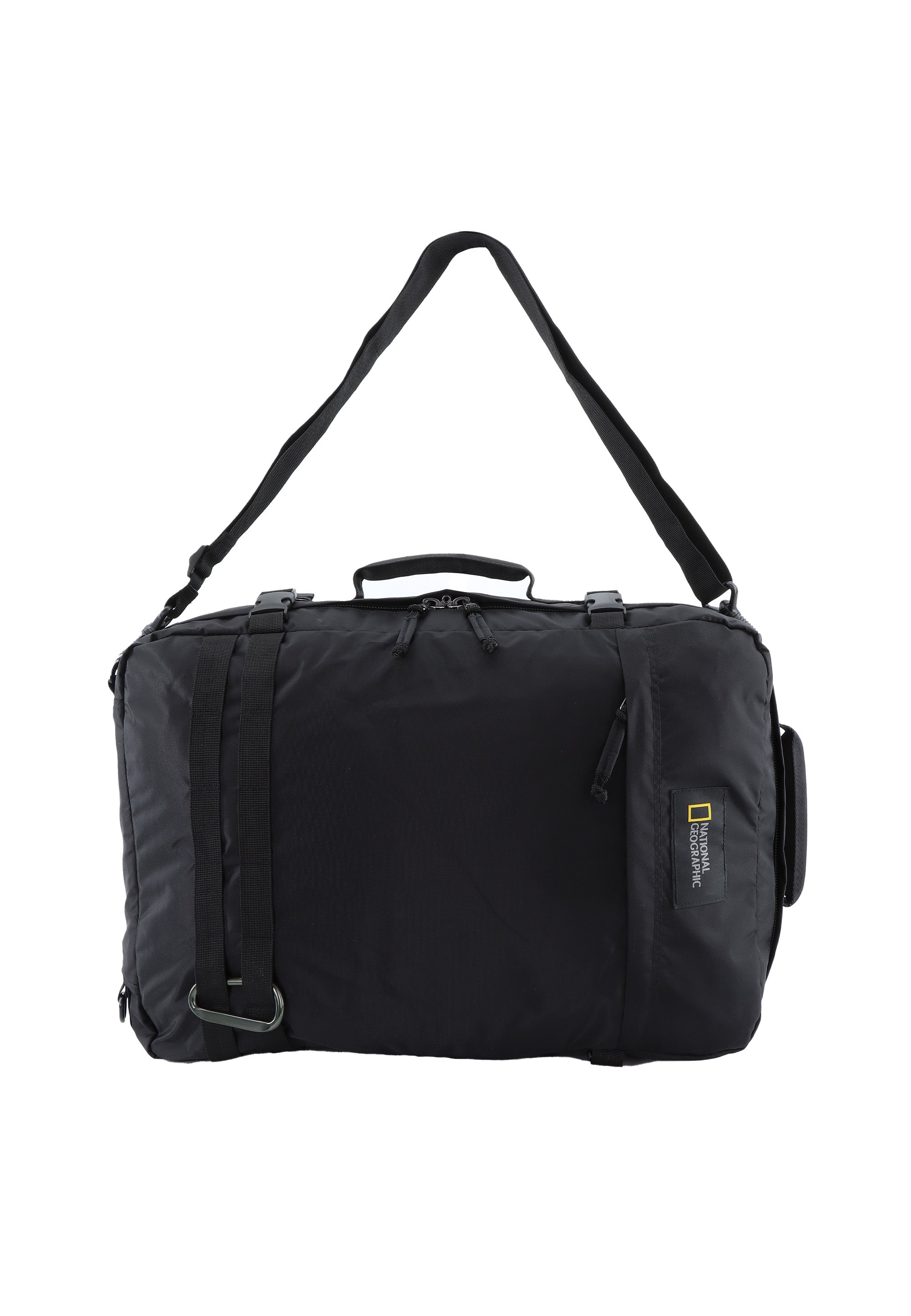 National Geographic - Hybrid Rucksack / Schultertasche / Umhängetasche / Aktentasche - 32L - Schwarz