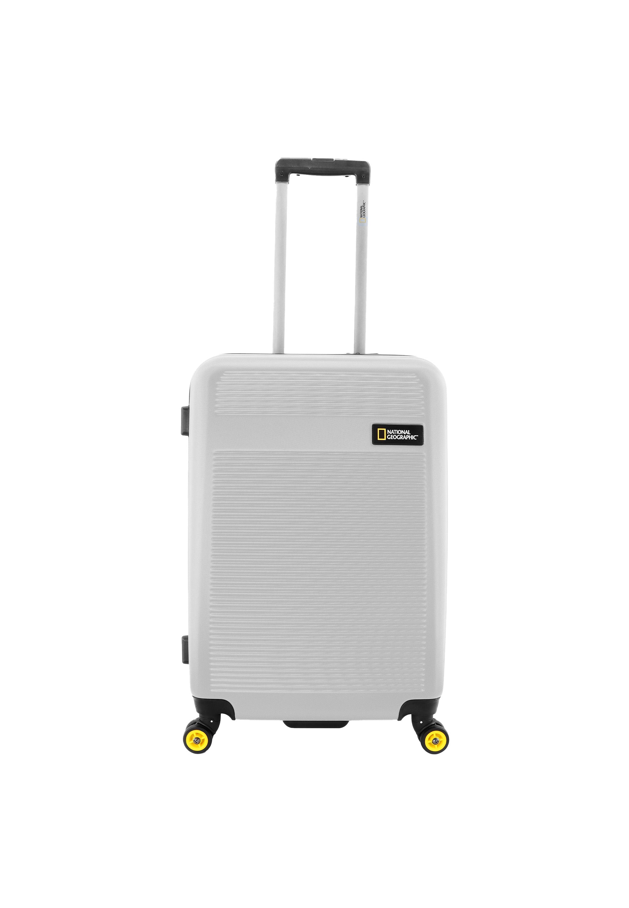 National Geographic - Aerodrome Hartschalenkoffer / Trolley / Reisekoffer - 67 cm - (Medium) - Silber