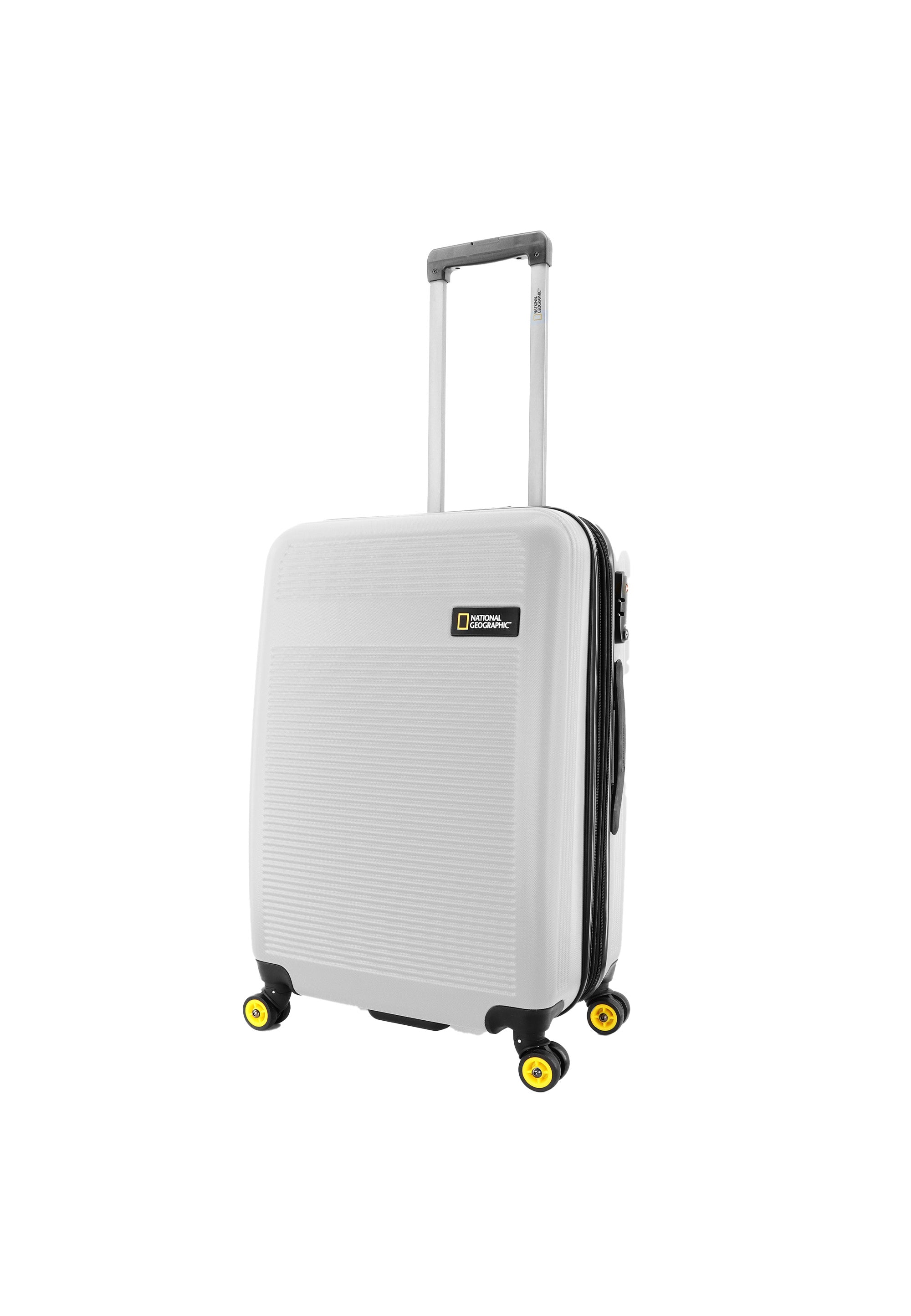National Geographic - Aerodrome Hartschalenkoffer / Trolley / Reisekoffer - 67 cm - (Medium) - Silber