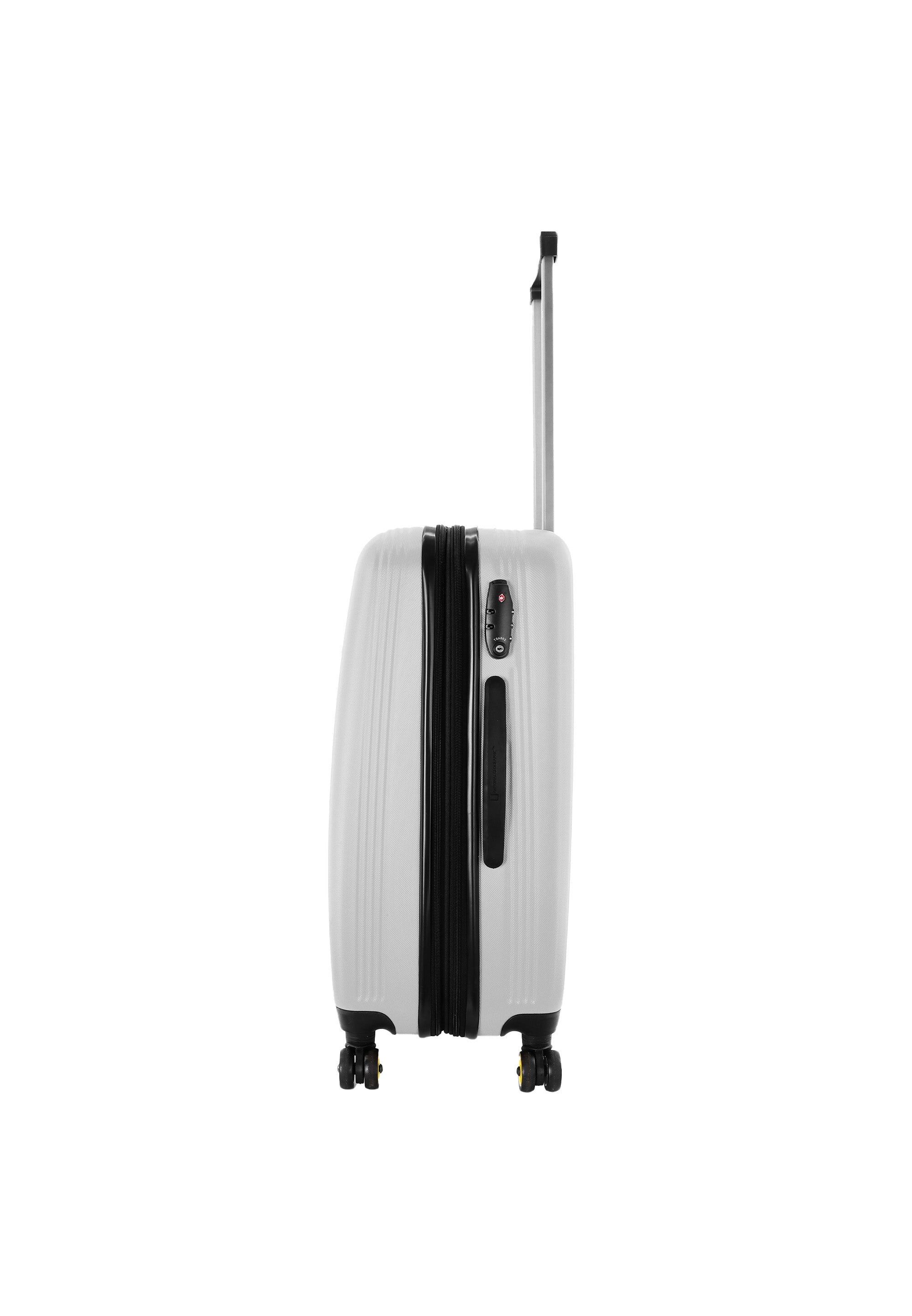 National Geographic - Aerodrome Hartschalenkoffer / Trolley / Reisekoffer - 67 cm - (Medium) - Silber