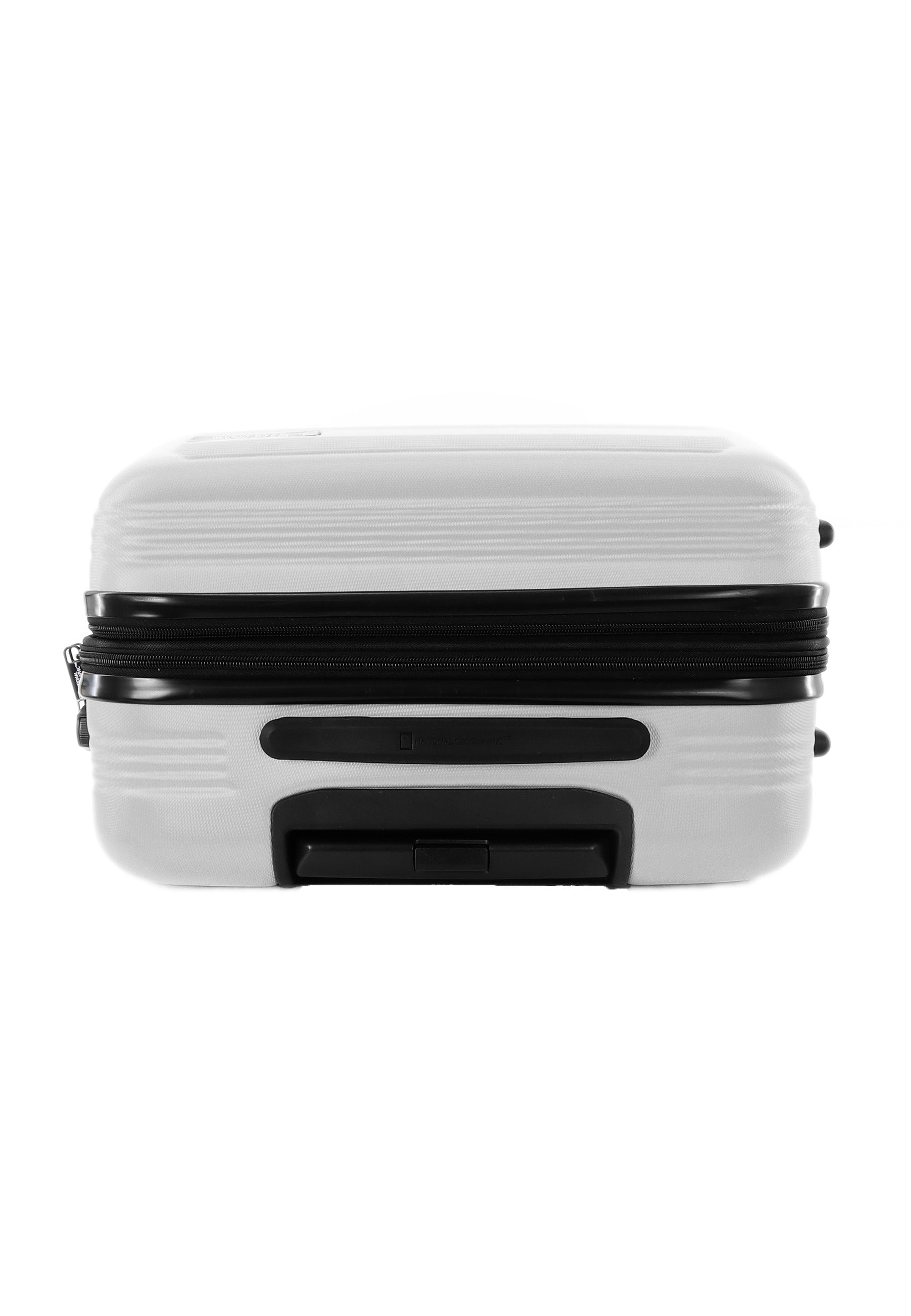 National Geographic - Aerodrome Hartschalenkoffer / Trolley / Reisekoffer - 67 cm - (Medium) - Silber