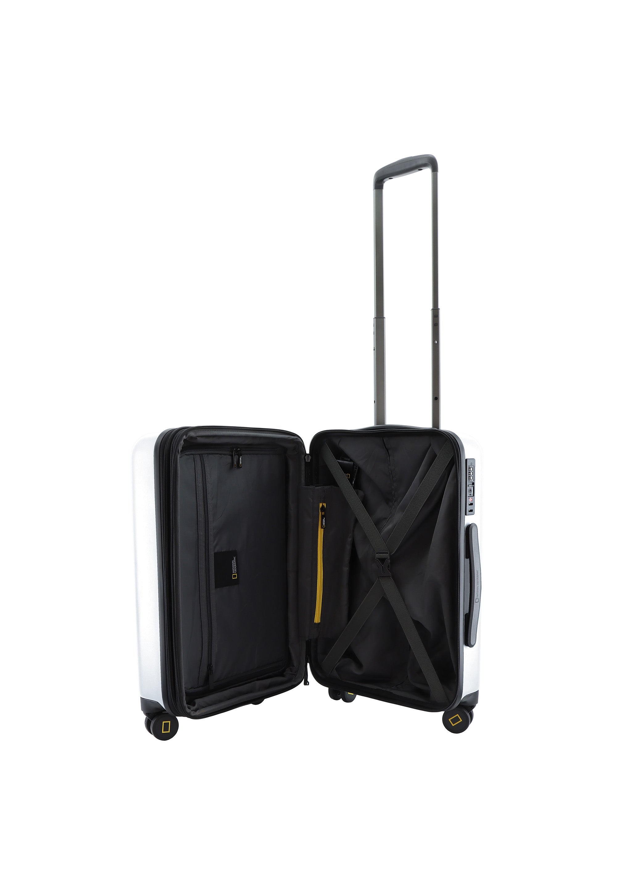 National Geographic Cruise Handgepäck Hartschalenkoffer / Trolley / Reisekoffer - 55 cm - (Small) Silber