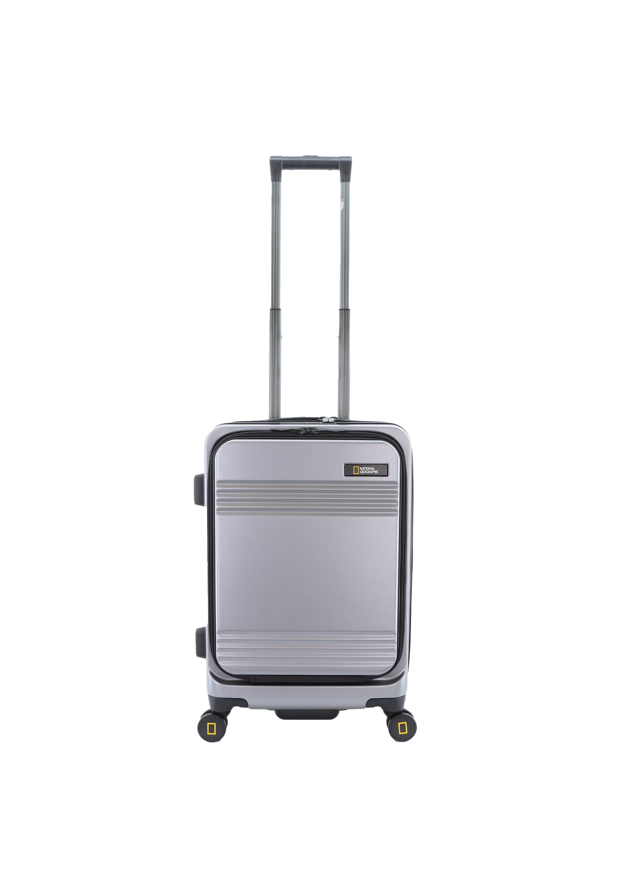 National Geographic - Lodge Handgepäck Hartschalenkoffer / Trolley / Reisekoffer - 55 cm - (Small) - Silber