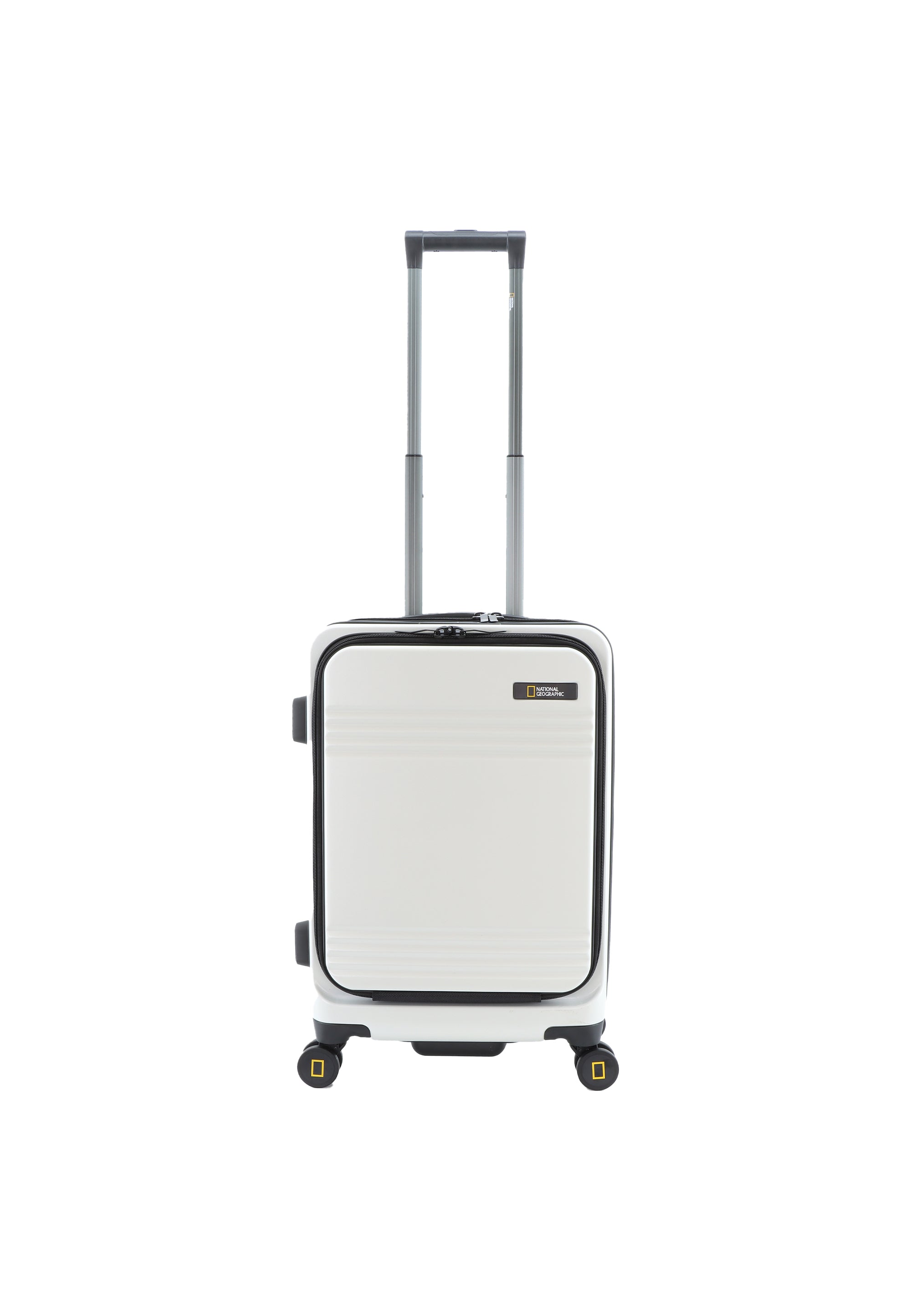 National Geographic - Lodge Handgepäck Hartschalenkoffer / Trolley / Reisekoffer - 55 cm - (Small) - Weiß