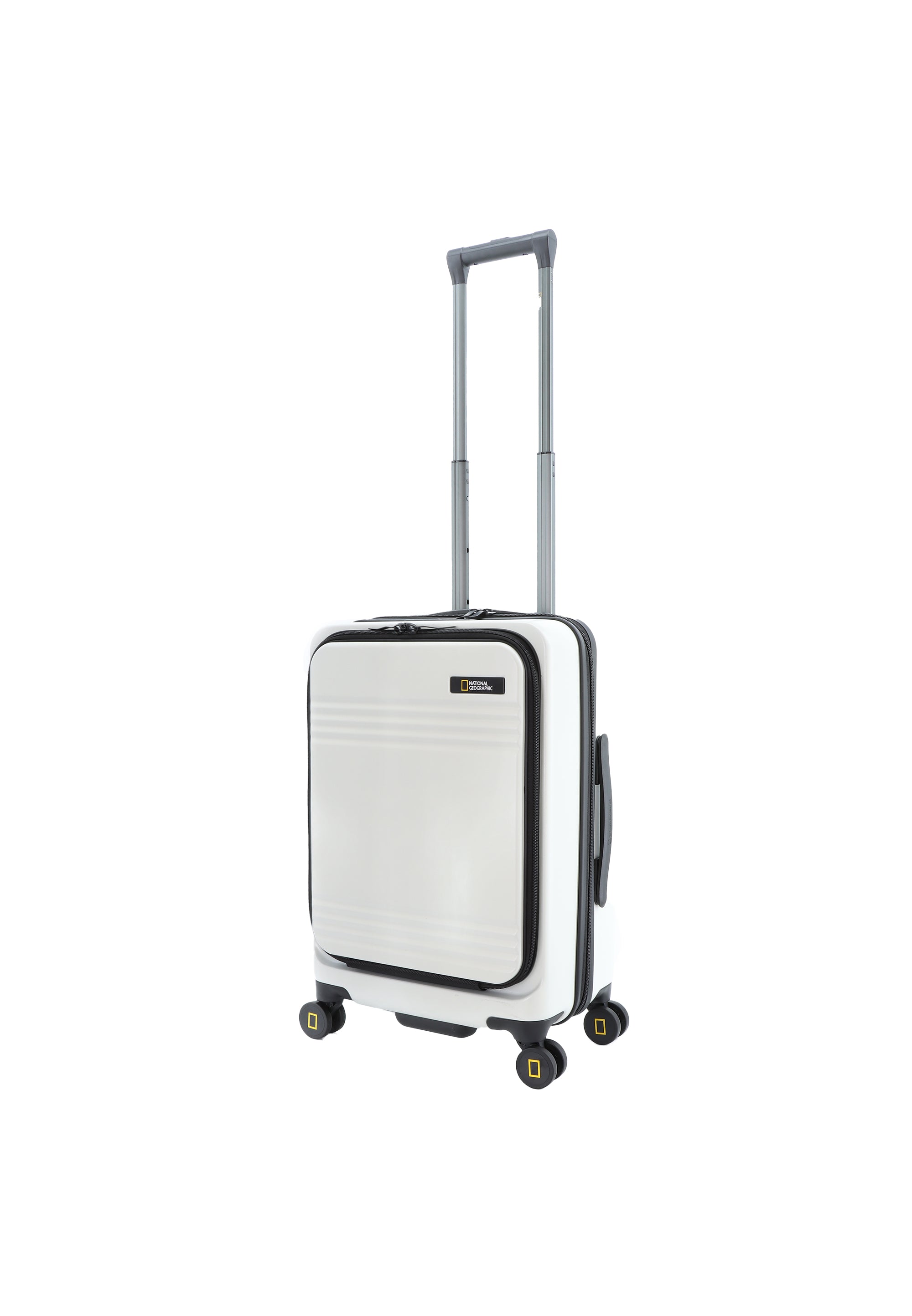 National Geographic - Lodge Handgepäck Hartschalenkoffer / Trolley / Reisekoffer - 55 cm - (Small) - Weiß
