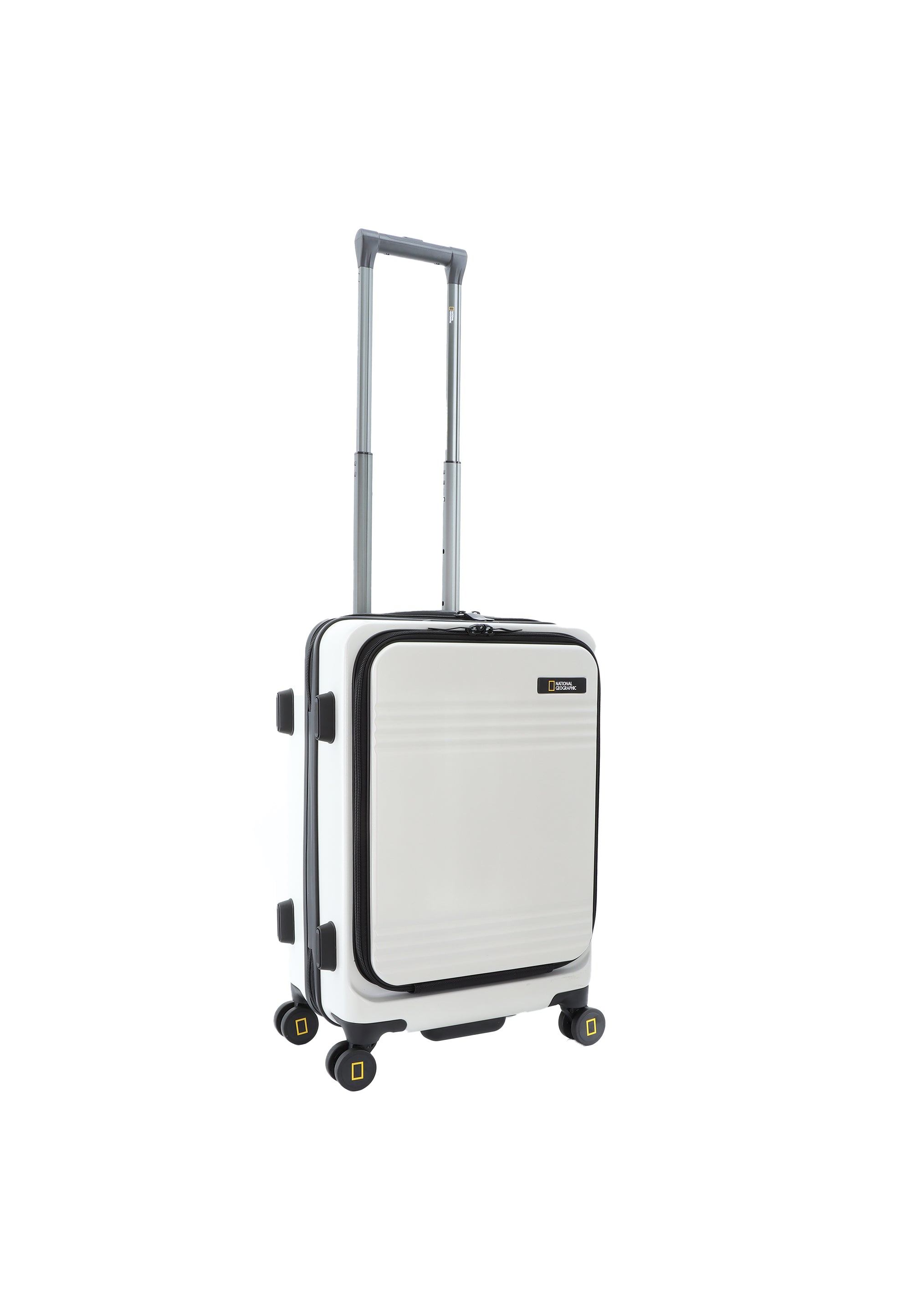 National Geographic - Lodge Handgepäck Hartschalenkoffer / Trolley / Reisekoffer - 55 cm - (Small) - Weiß