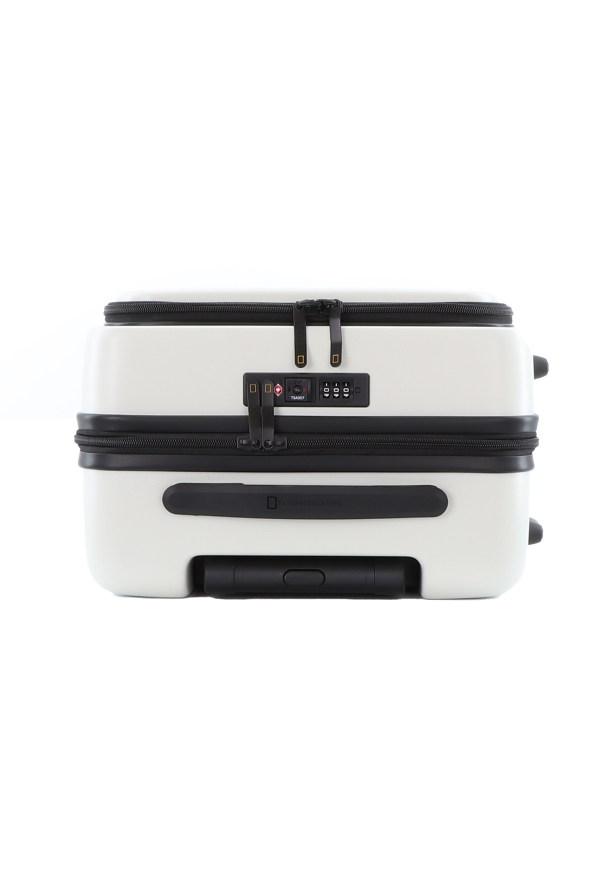 National Geographic - Lodge Handgepäck Hartschalenkoffer / Trolley / Reisekoffer - 55 cm - (Small) - Weiß