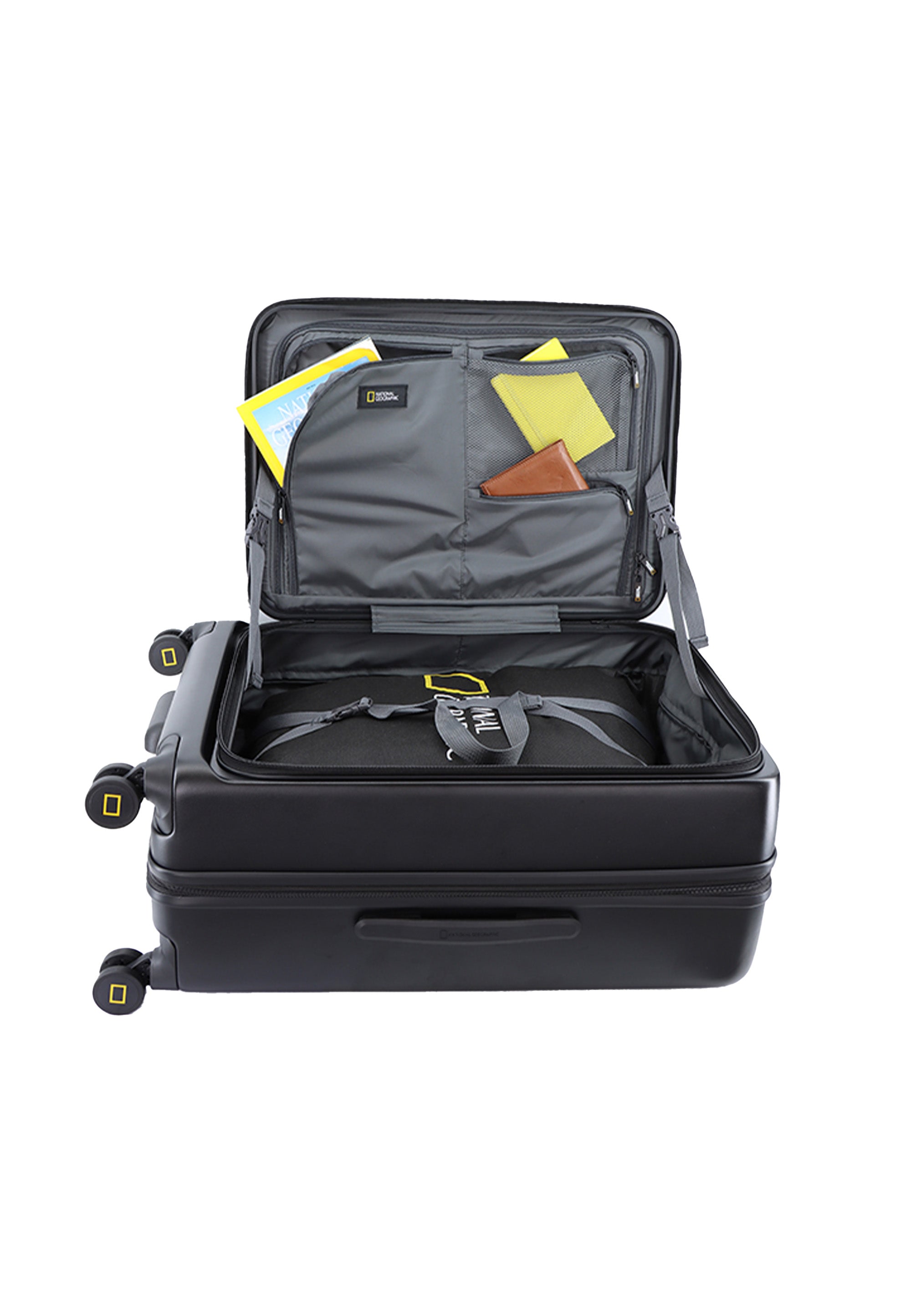 National Geographic - Lodge Hartschalenkoffer / Trolley / Reisekoffer - 67.8cm - (Medium) Schwarz
