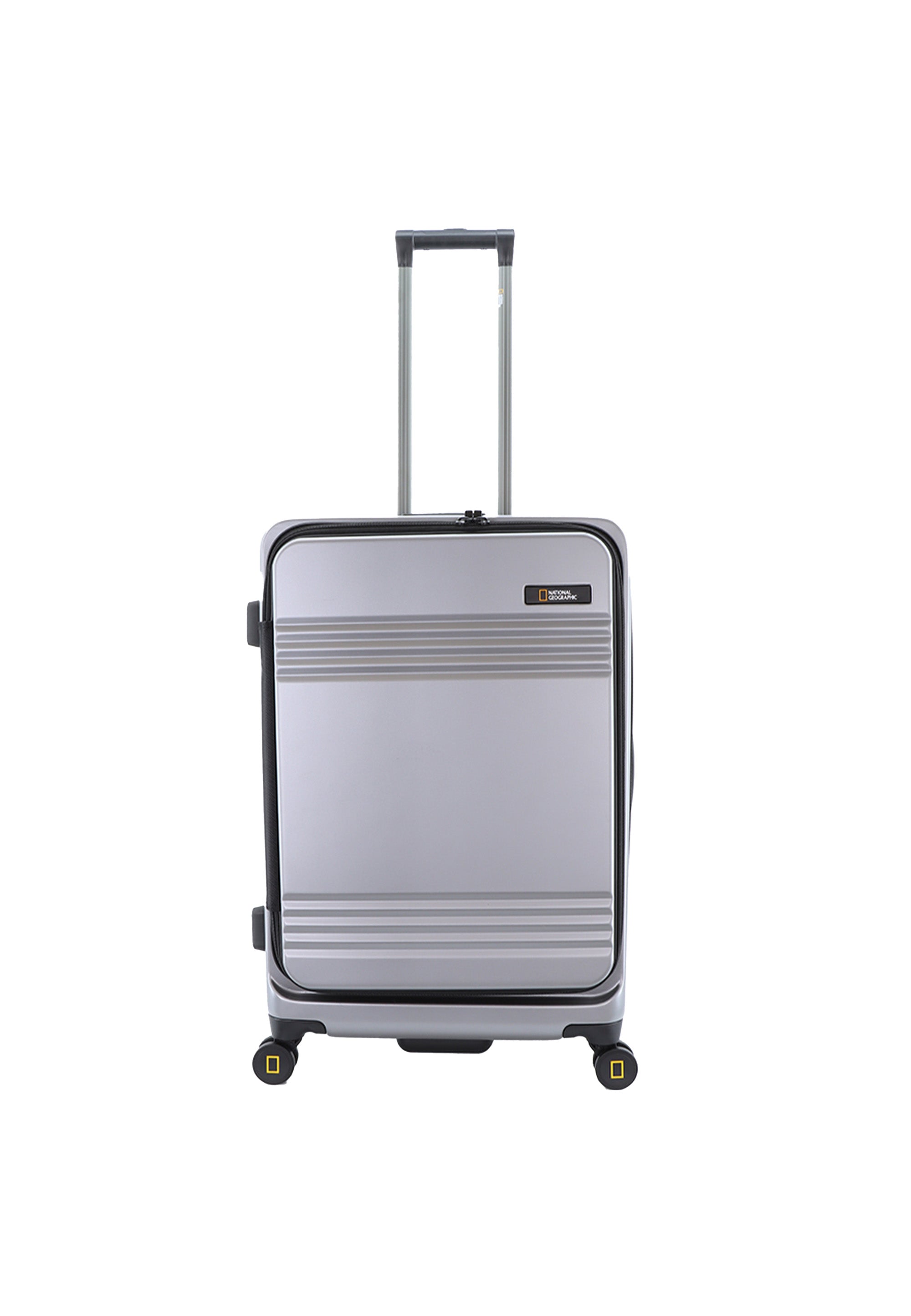 National Geographic - Lodge Hartschalenkoffer / Trolley / Reisekoffer - 67.8cm - (Medium) Silber