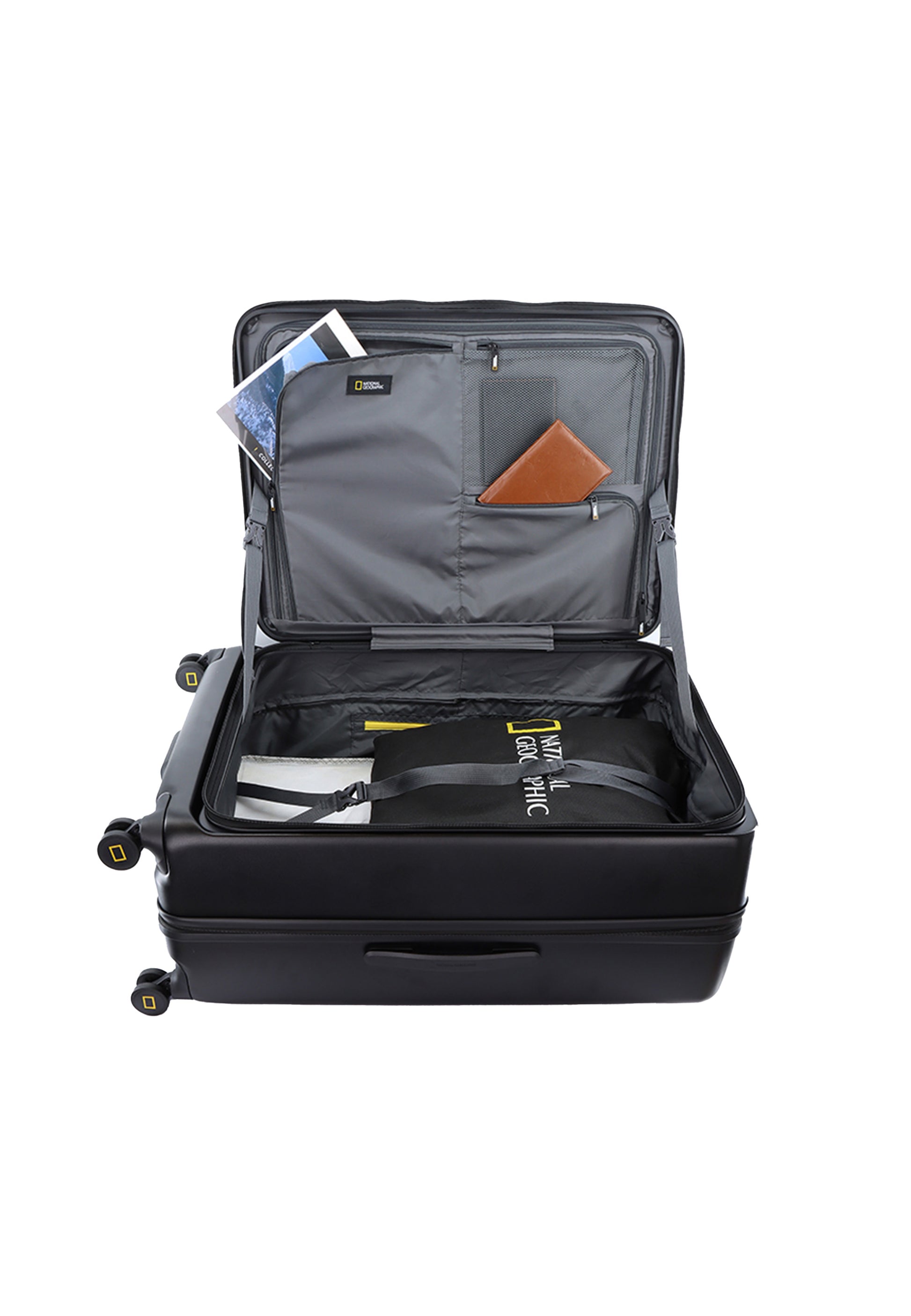 National Geographic - Lodge Hartschalenkoffer / Trolley / Reisekoffer - 79cm - (Large) Schwarz