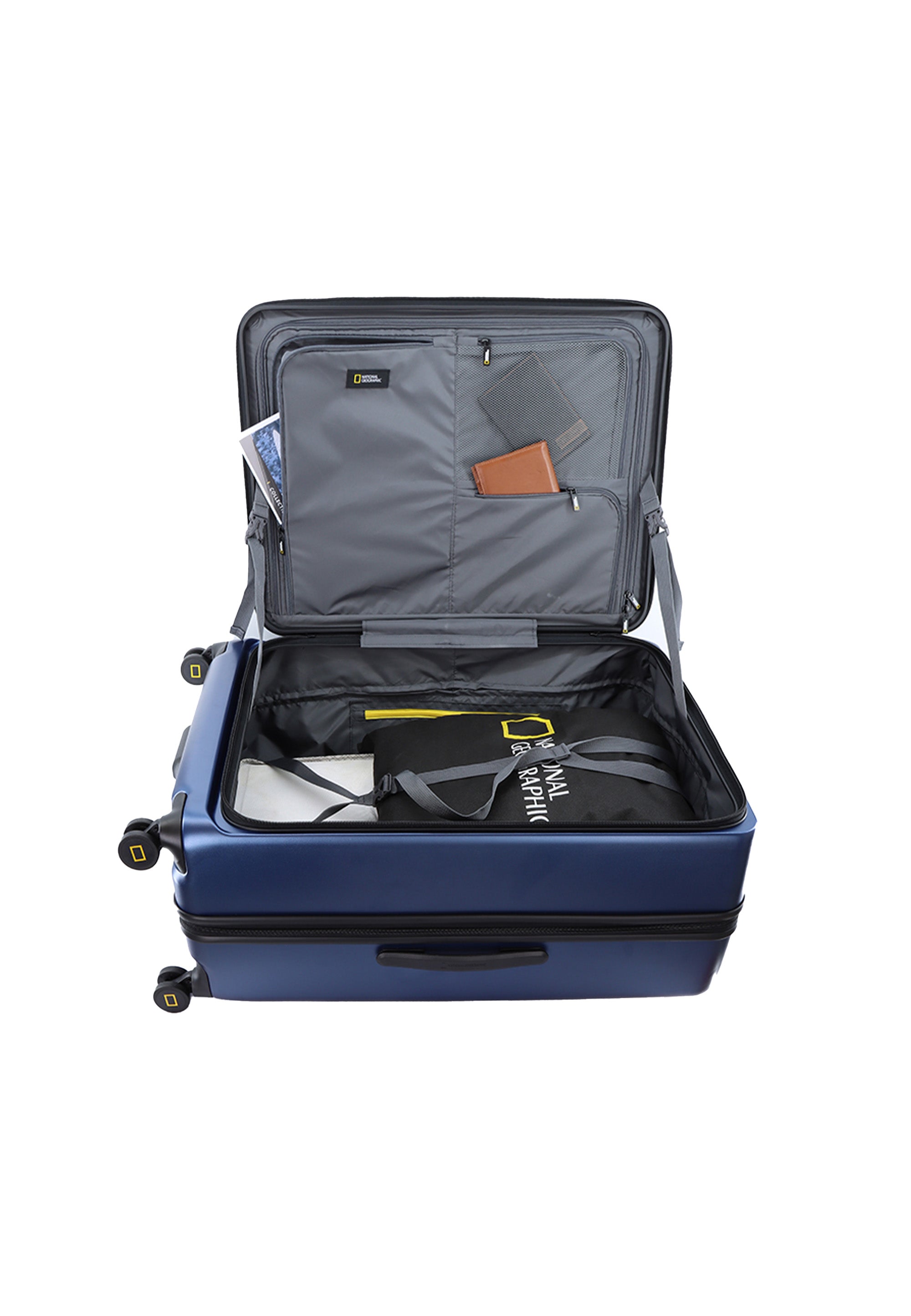 National Geographic Lodge Hartschalenkoffer / Trolley / Reisekoffer - 79 cm - (Large) Blau