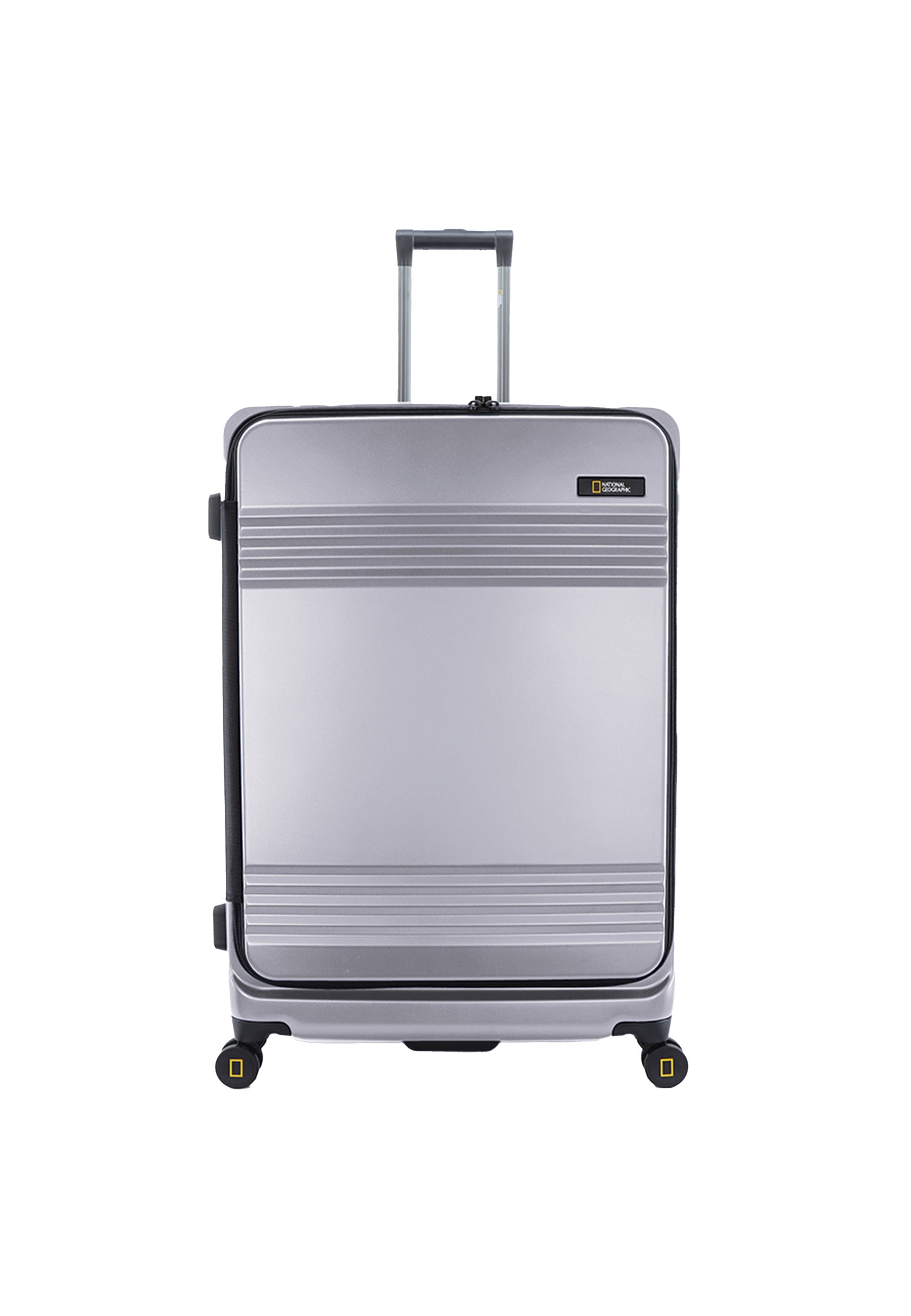National Geographic - Lodge Hartschalenkoffer / Trolley / Reisekoffer - 79cm - (Large) Silber