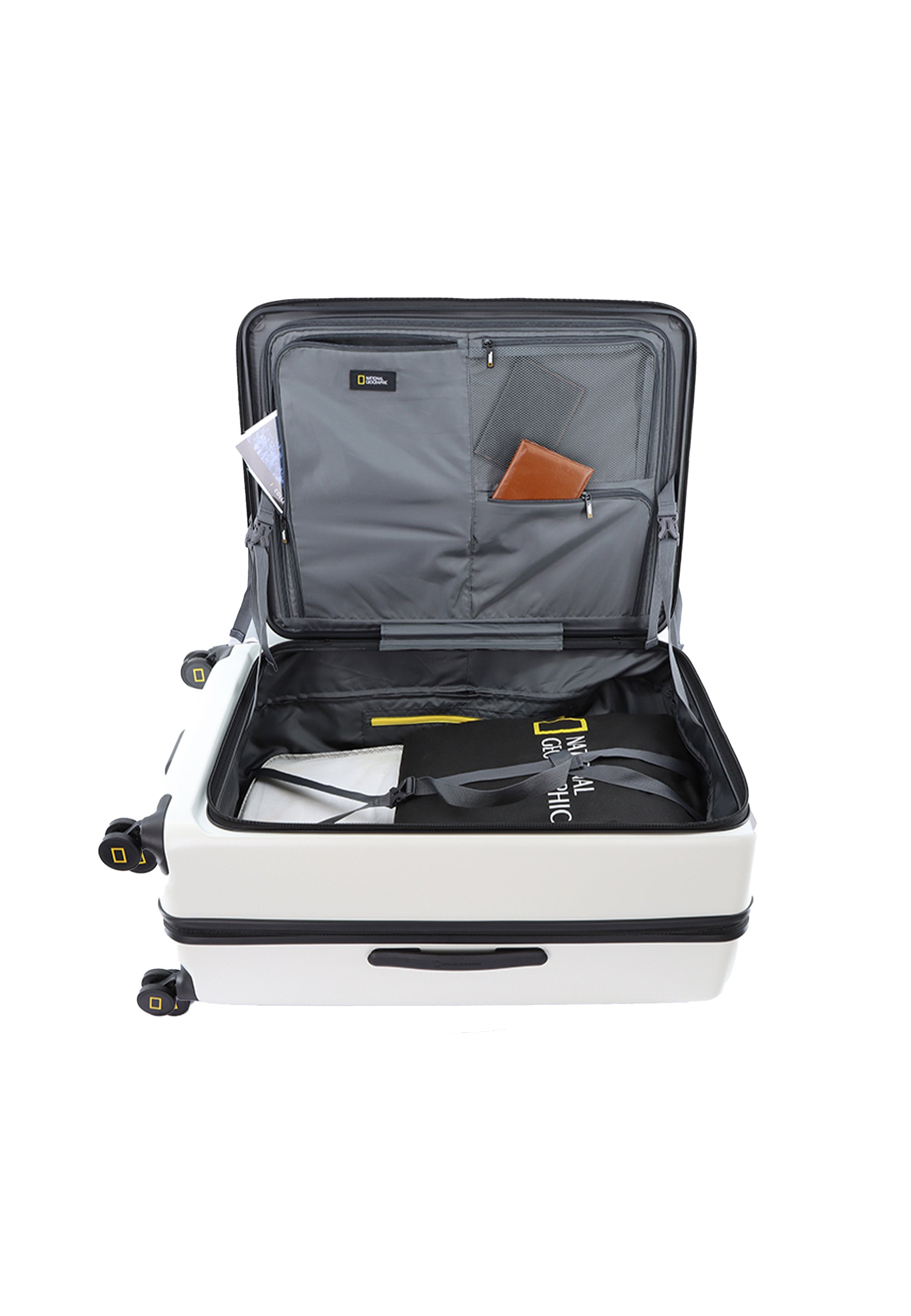 National Geographic - Lodge Hartschalenkoffer / Trolley / Reisekoffer - 79cm - (Large) Weiss
